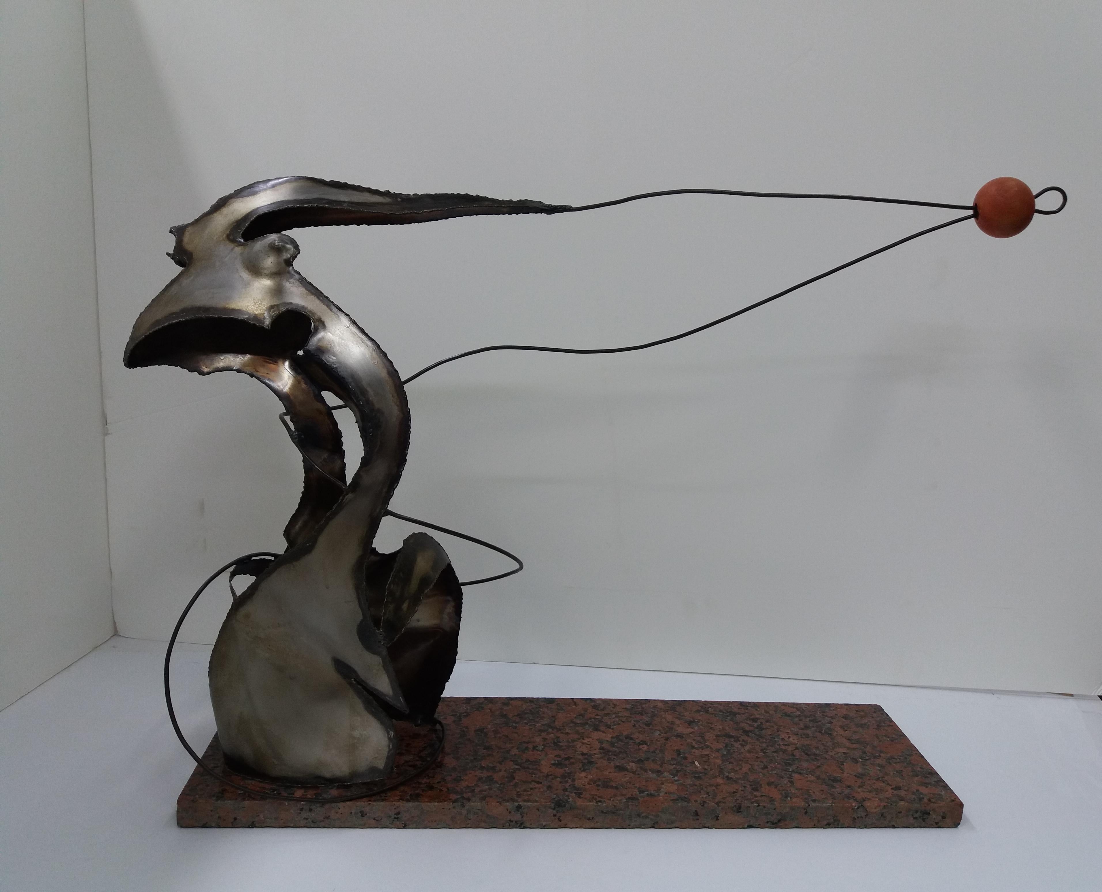 Ferran Soriano 9 Gimnasta  Escultura original de acero en venta 4