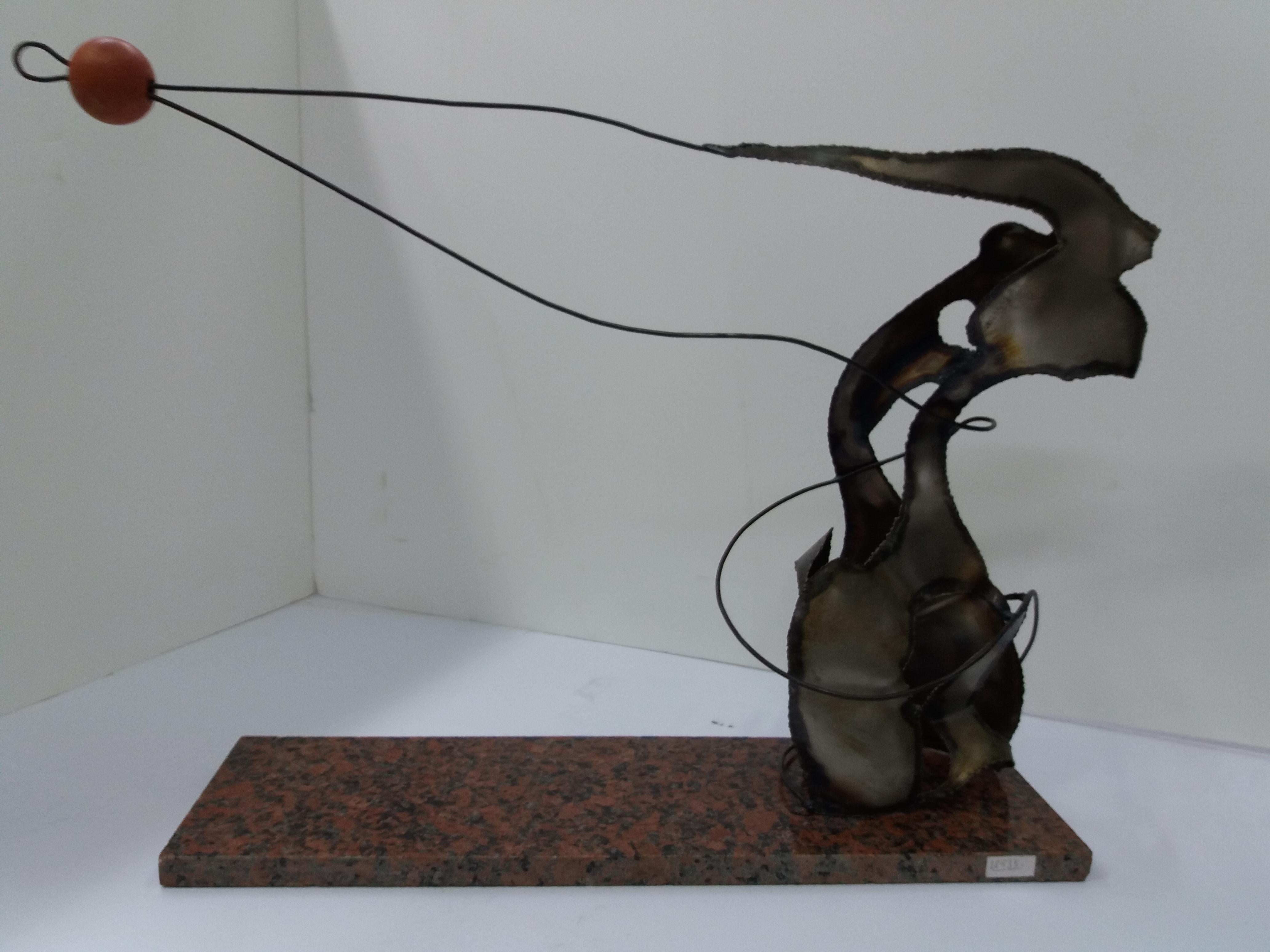 Ferran Soriano 9 Gimnasta  Escultura original de acero en venta 5