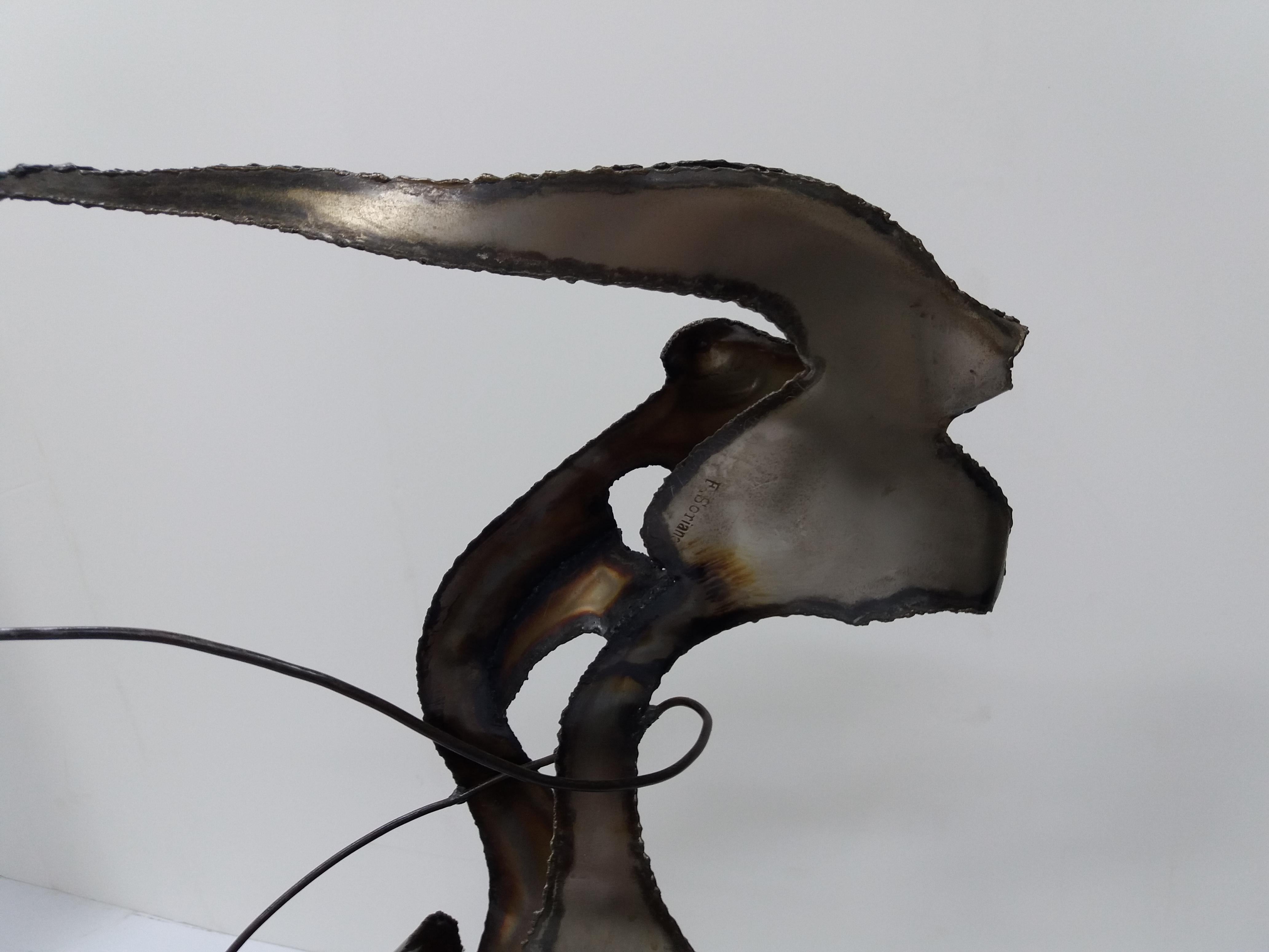 Ferran Soriano 9 Gimnasta  Escultura original de acero en venta 6
