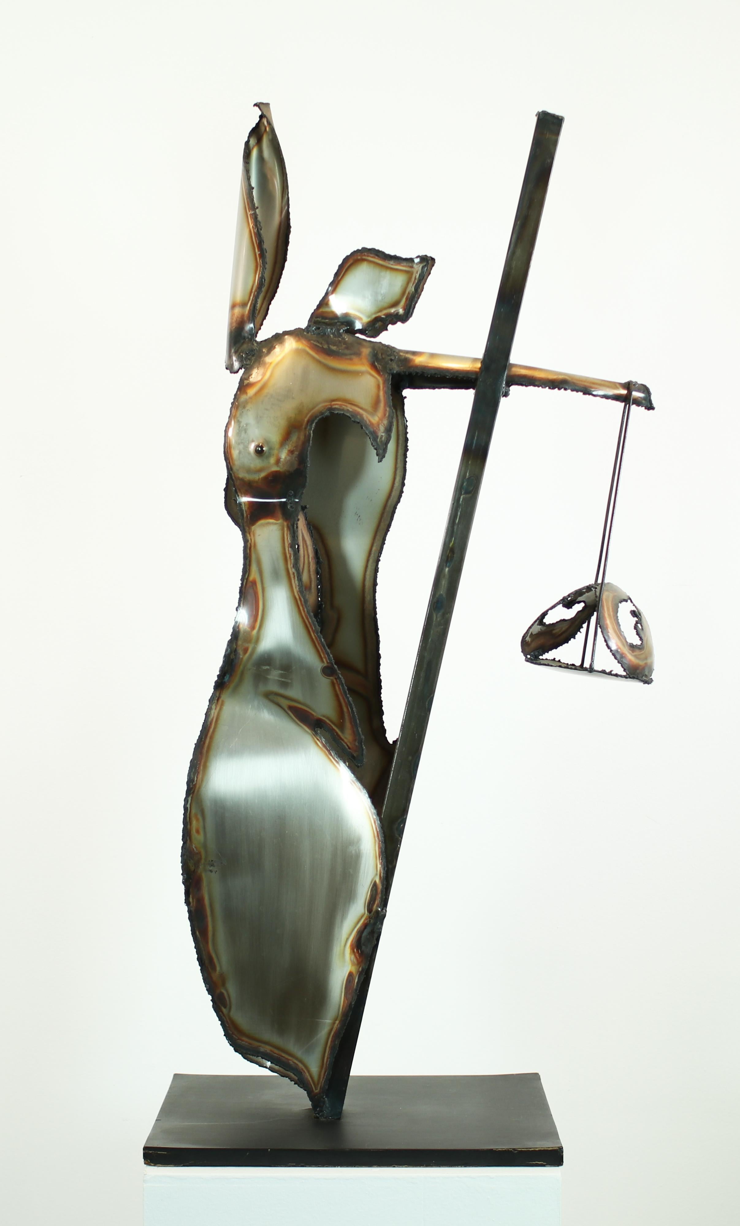 Ferran Soriano Abstract Sculpture - F. Soriano   Women  "HERA" original iron sculpture 1995