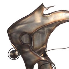 "SUGESTION  "-original iron aluminium sculpture 2004