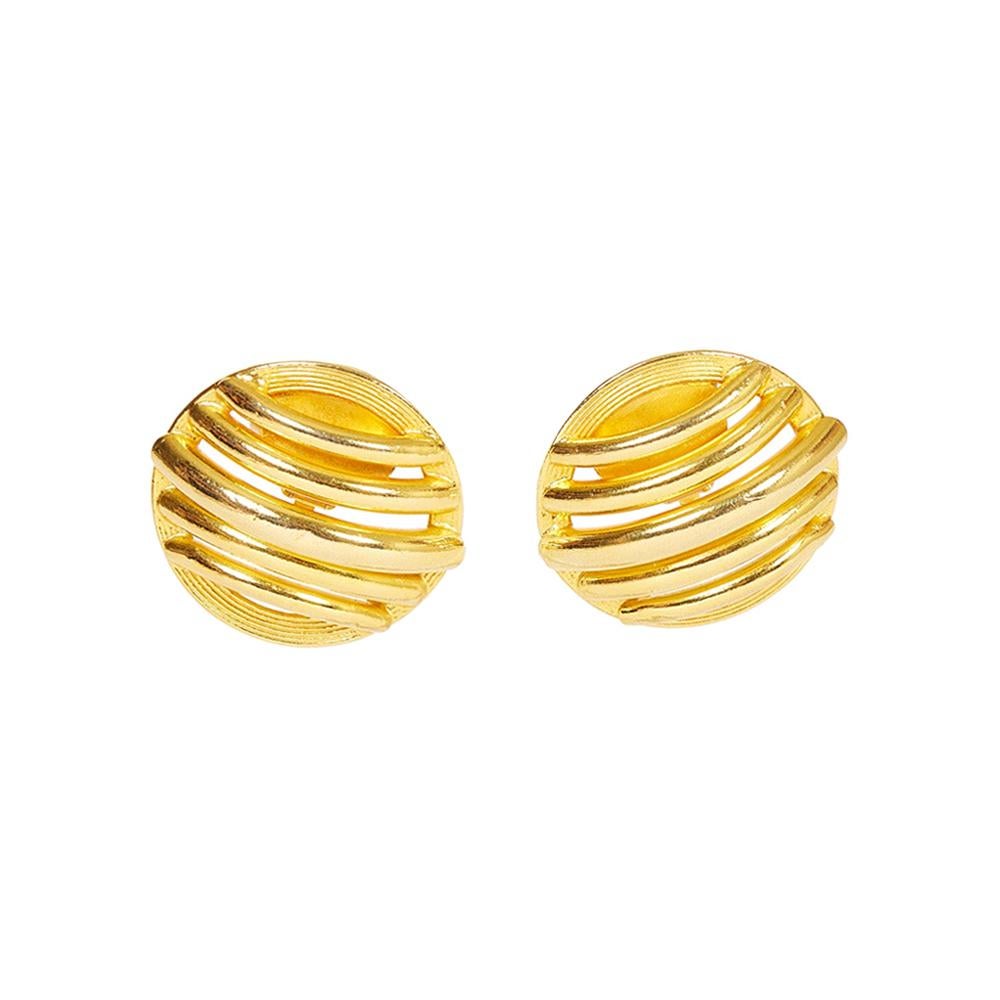 Ferrandis 80s Oversize Gold Earrings