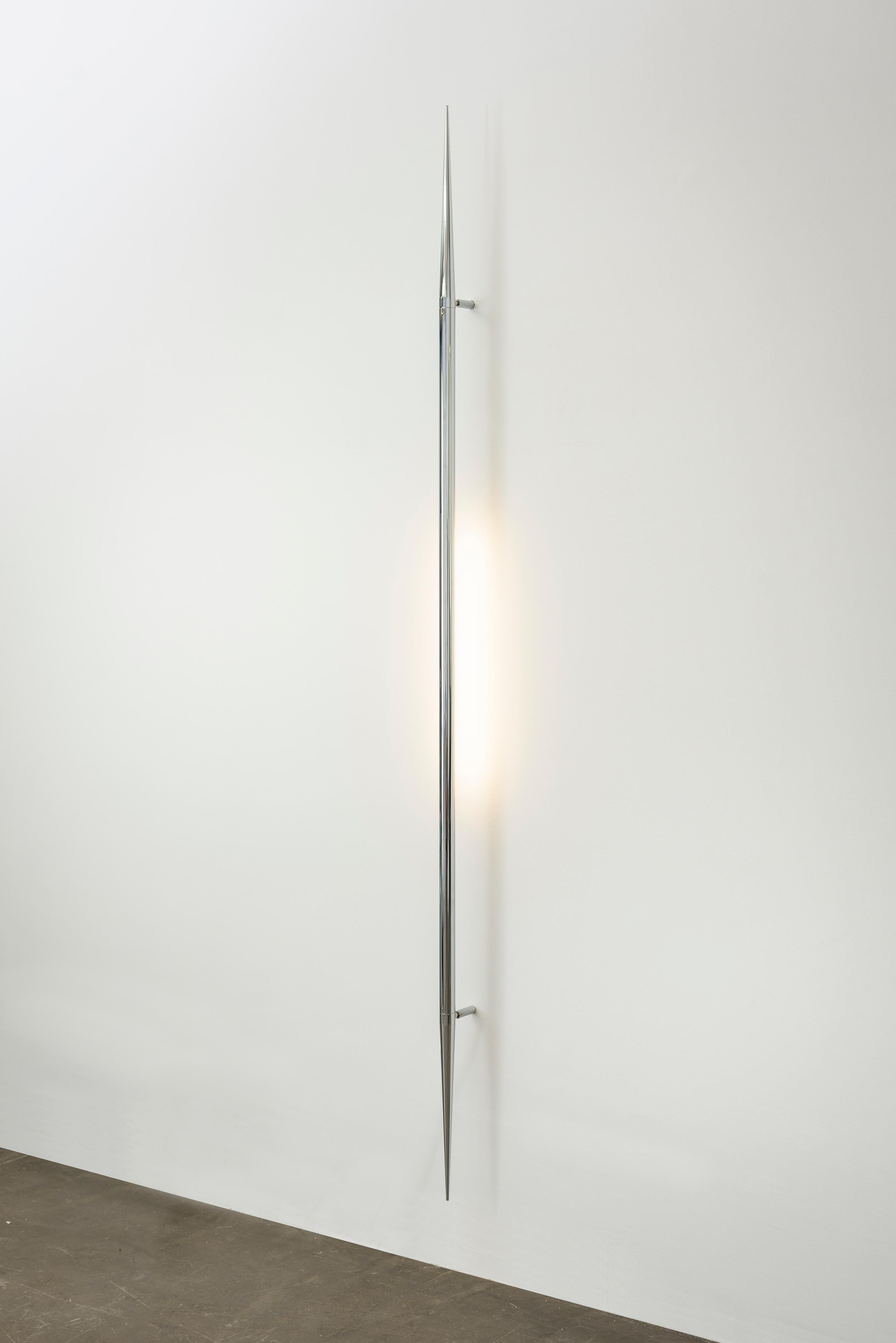 International Style Ferrão Wall Lamp, 150cm, by Rain, Contemporary Lamp, Aluminium, Chrome For Sale