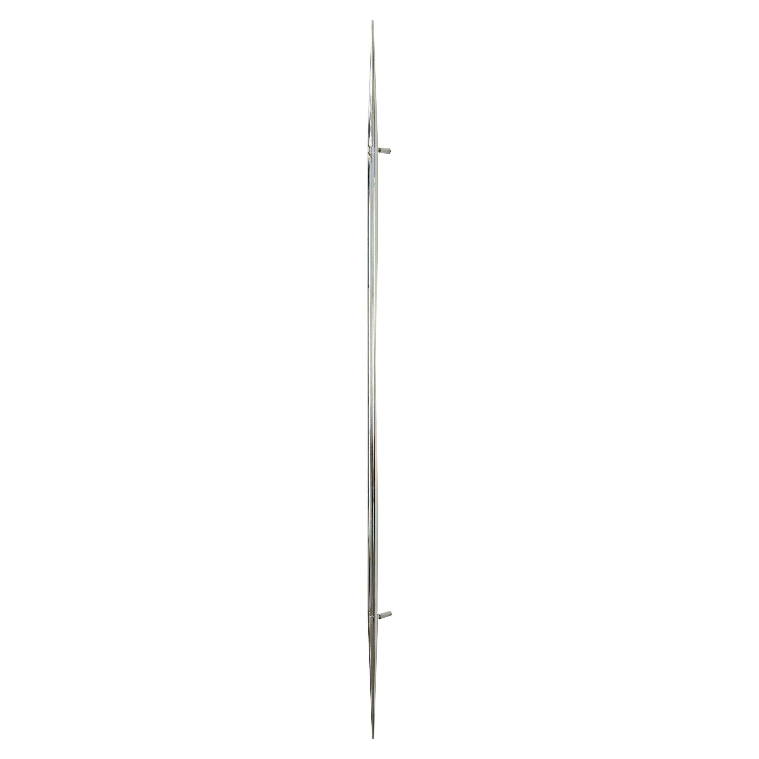 Ferrão Wall Lamp, 180cm, by RAIN, Contemporary Lamp, Aluminium, Chromed For Sale