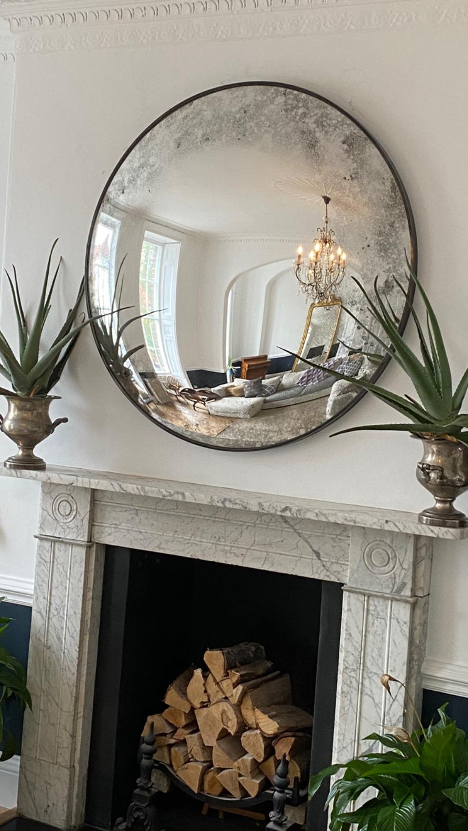 Ferrara Carbonne Convex Mirror at 1stDibs