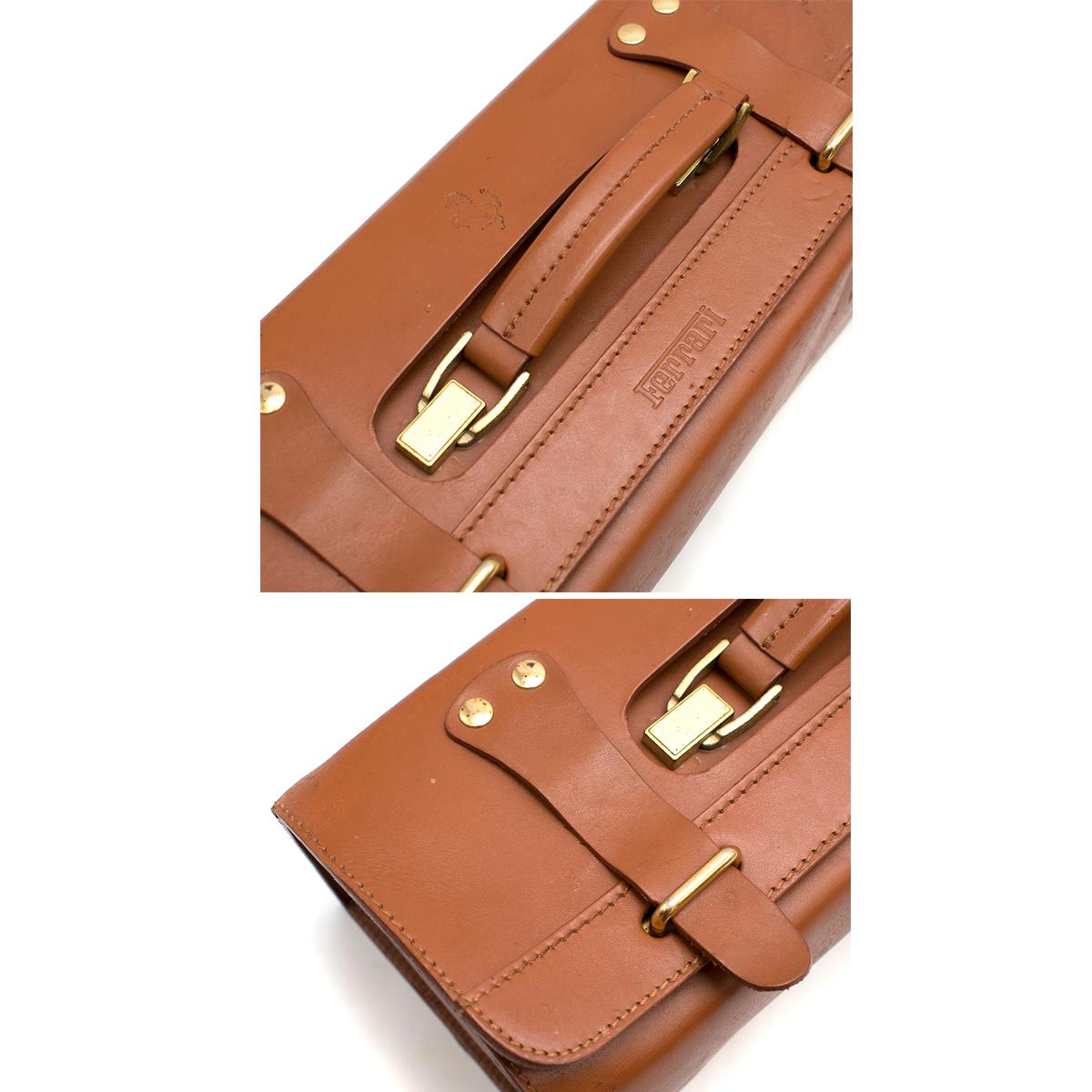 Ferrari 1980-93 Rare Schedoni Leather Tool Case In Good Condition In London, GB
