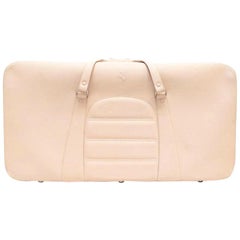 Ferrari Beige Large Leather Suitcase