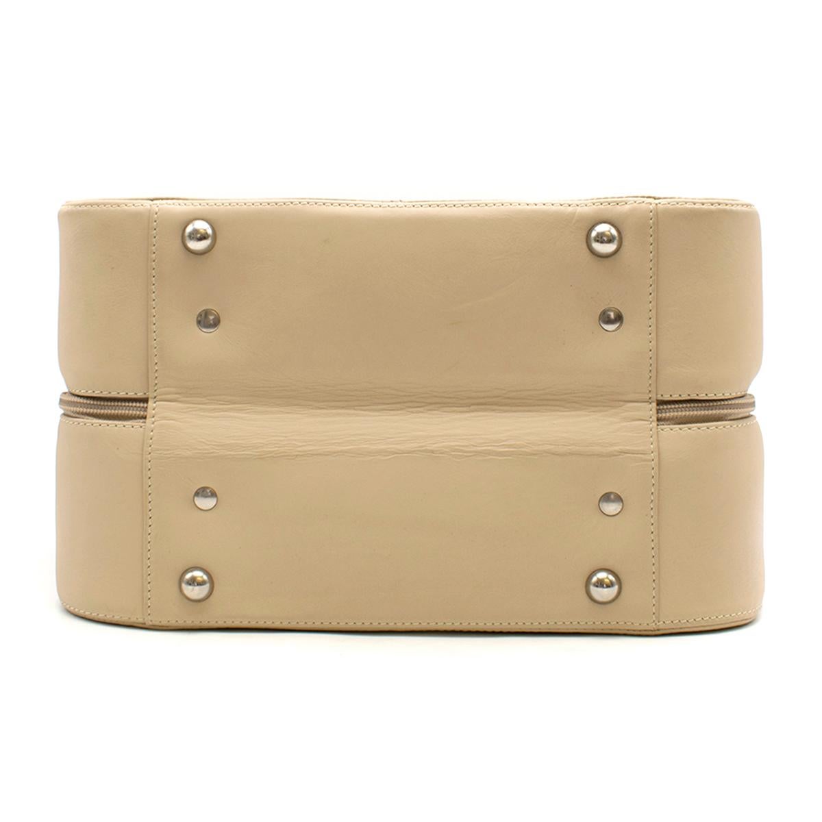 Women's or Men's Ferrari Beige Leather Vanity case 34 X 26 cm