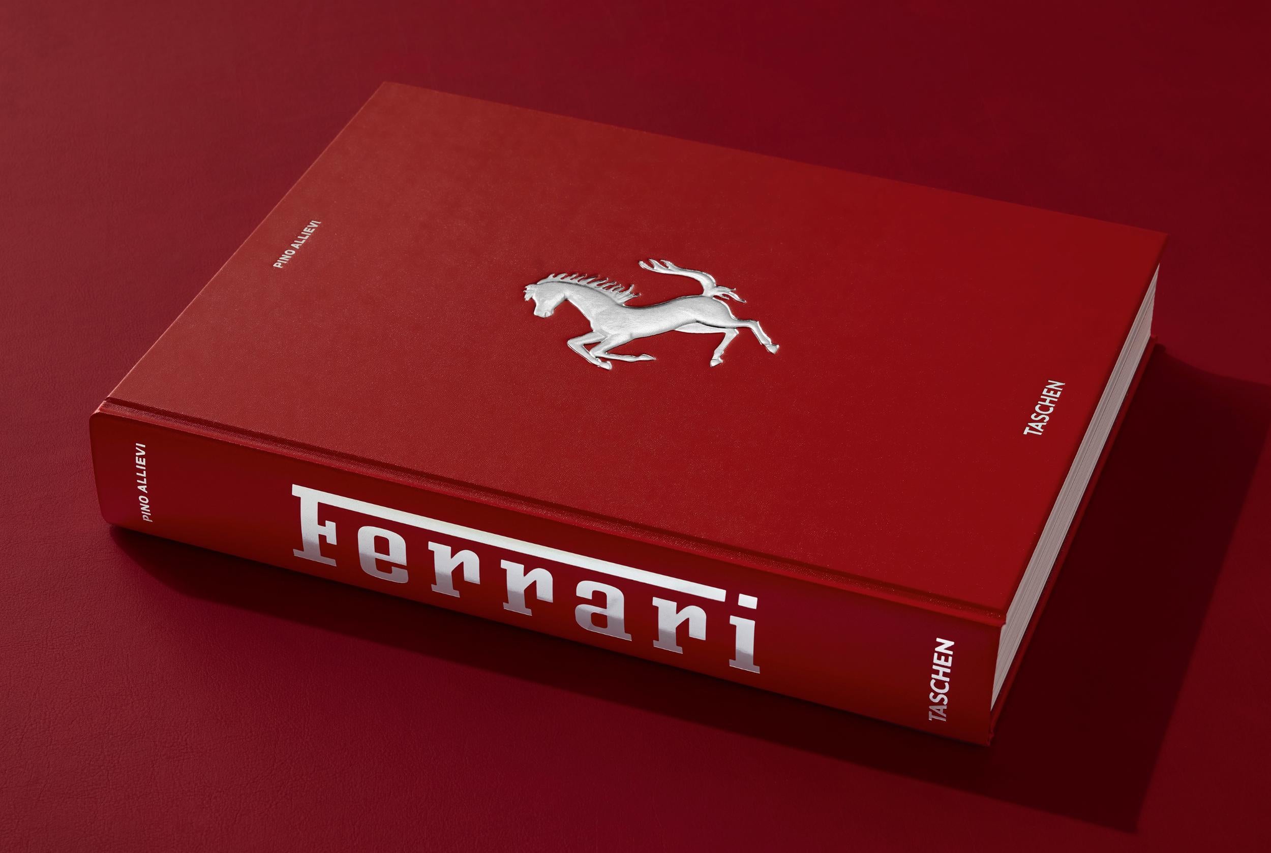 Italian Ferrari by Pino Allievi. XL hardcover book with Leatherette binding. For Sale