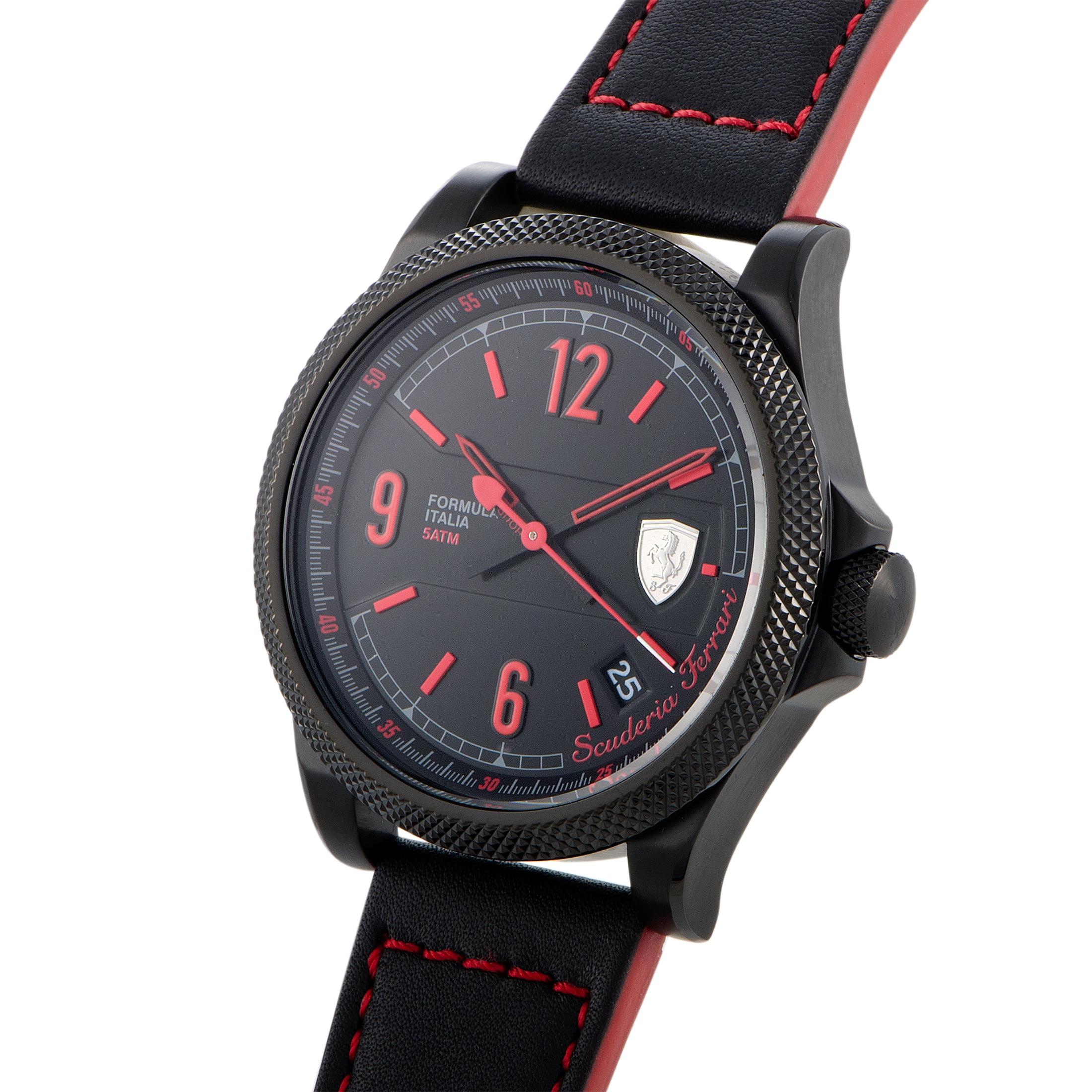 With a strong focus on ensuring excellent legibility, flawless performance, and great reliability, Scuderia Ferrari created this sublime timepiece that also boasts a plethora of intriguing aesthetic details which are exquisitely executed and