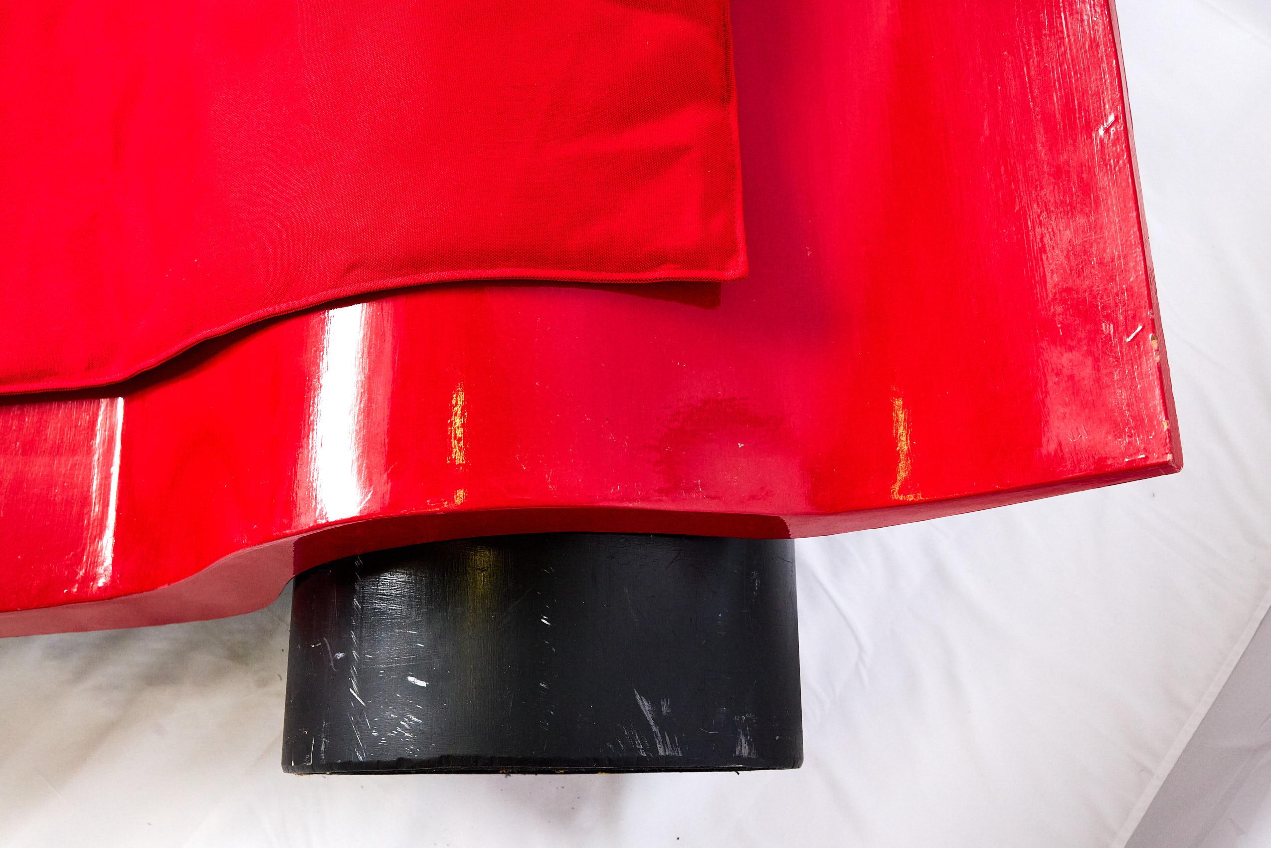 Lettino laccato rosso Ferrari, personalizzato, Italia in vendita 4