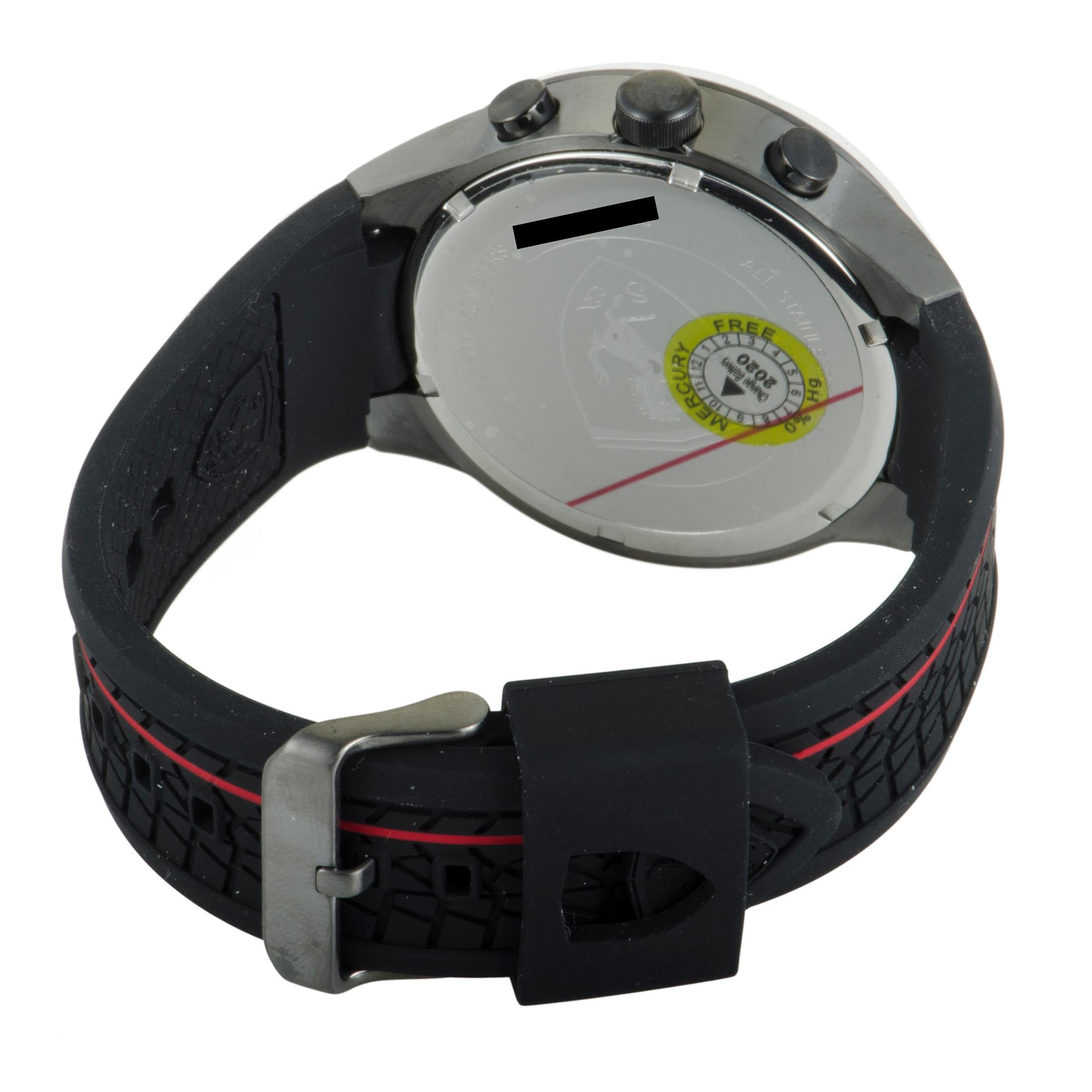 ferrari red rev watch