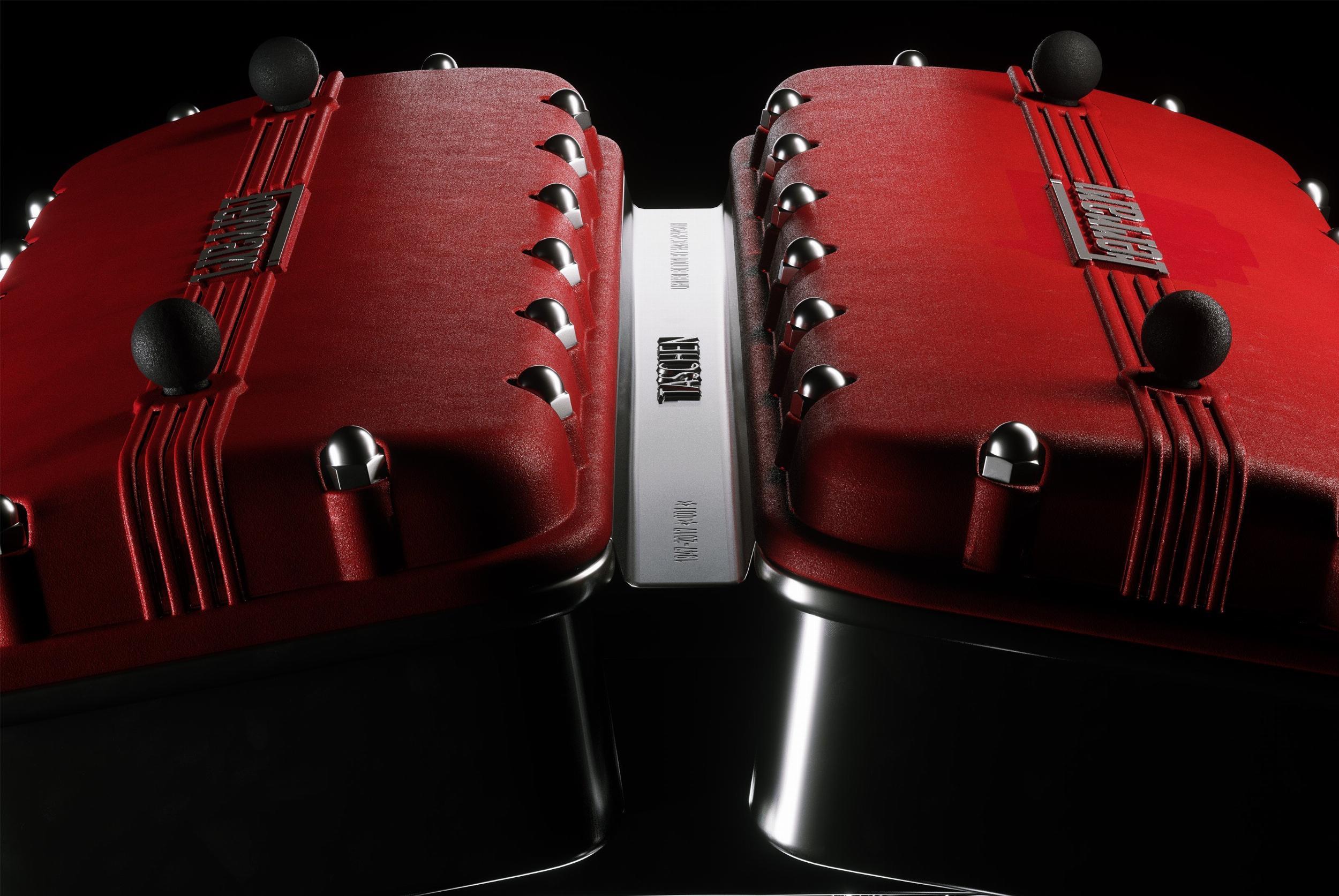 Contemporary Ferrari. Signed, Collector's Edition Book & Marc Newson V12 Engine Casing  For Sale
