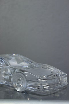 Scultura in cristallo Ferrari Testarossa di Claude Nicolas Paris & Daum France