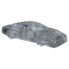 Ferrari Testarossa crystal sculpture by Claude Nicolas Paris & Daum France