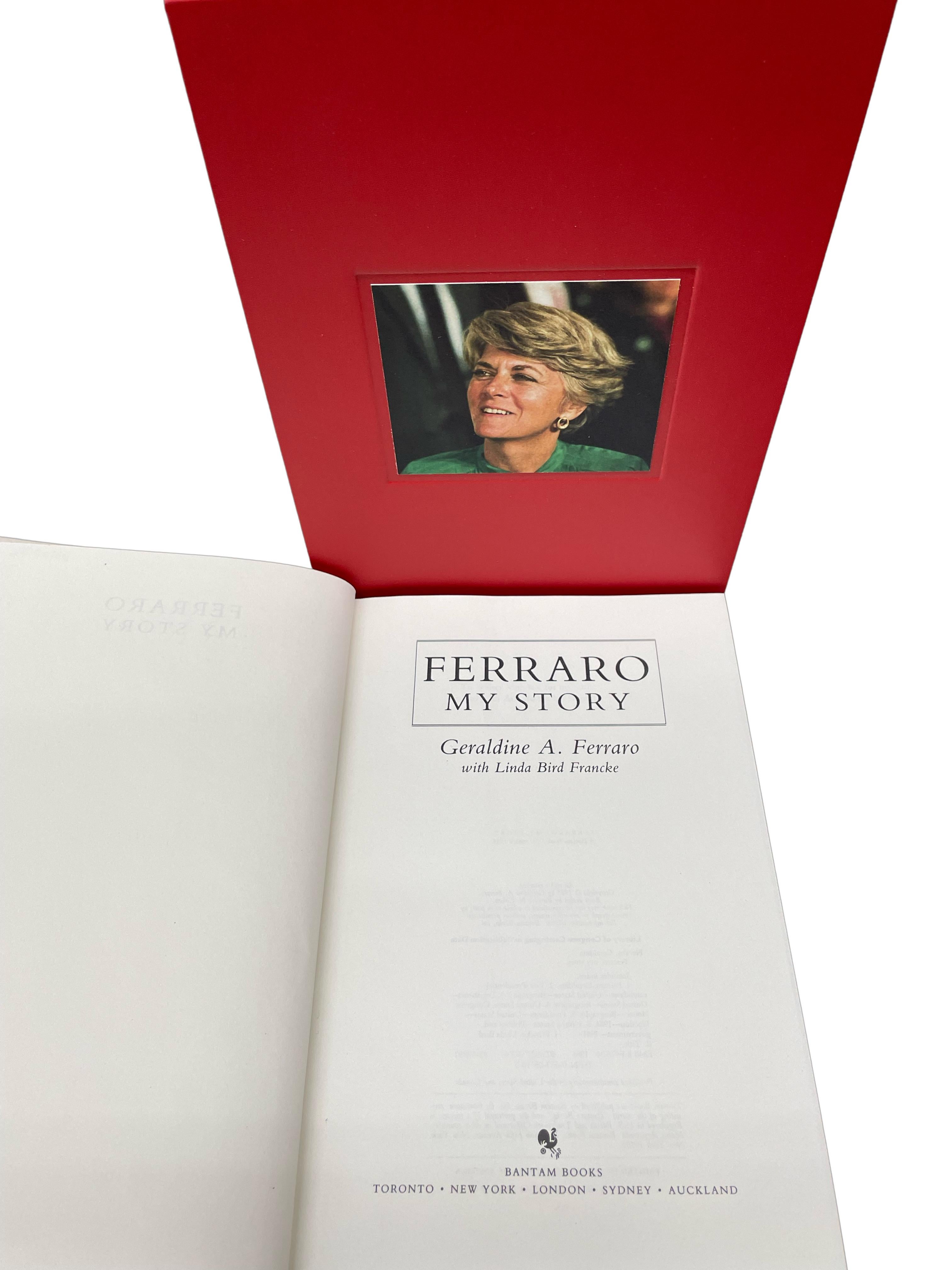 American Ferraro: My Story, Signed by Geraldine Ferraro, First Edition, 1985 For Sale