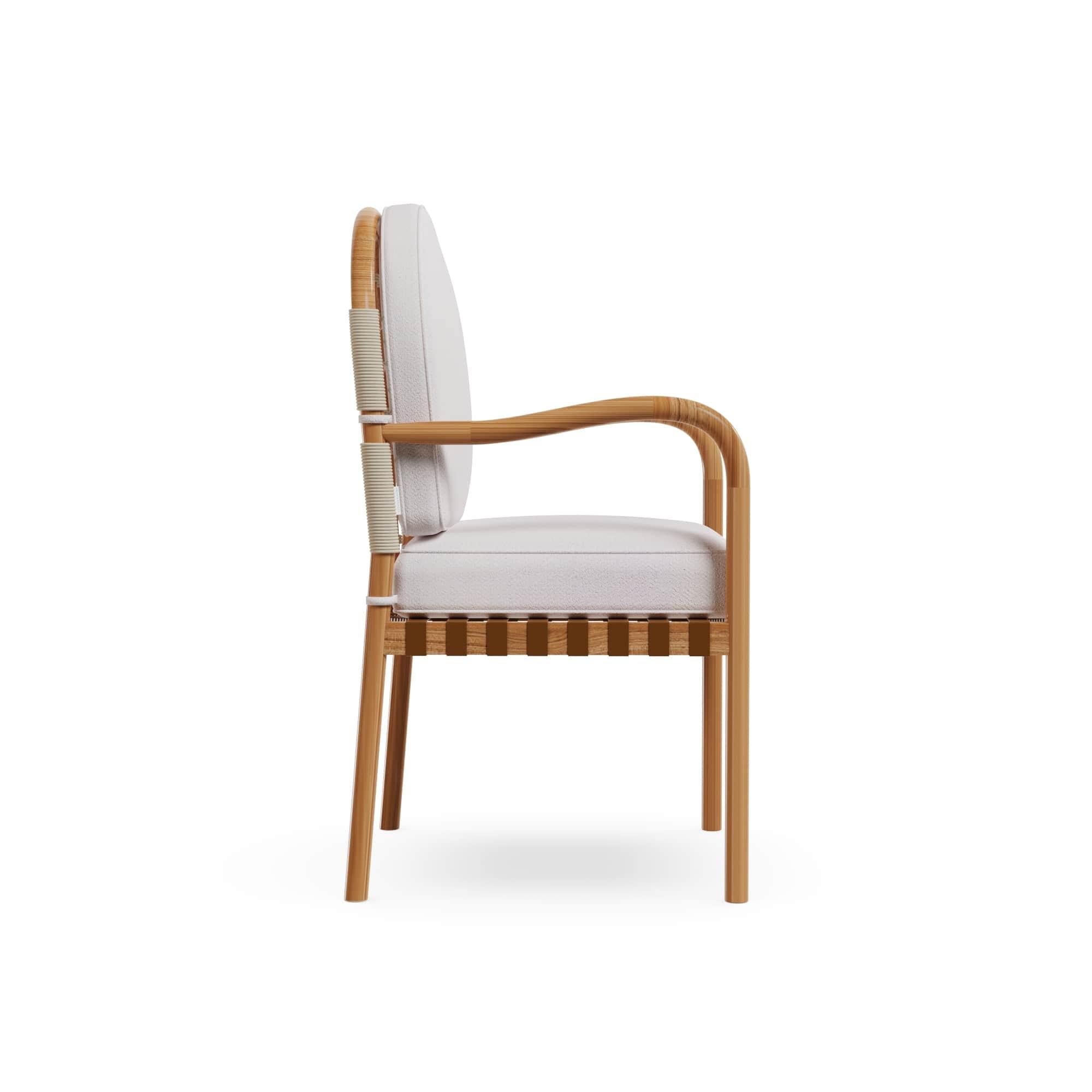 Ferrat Outdoor-Esszimmerstuhl aus Iroko-Holz (Portugiesisch) im Angebot