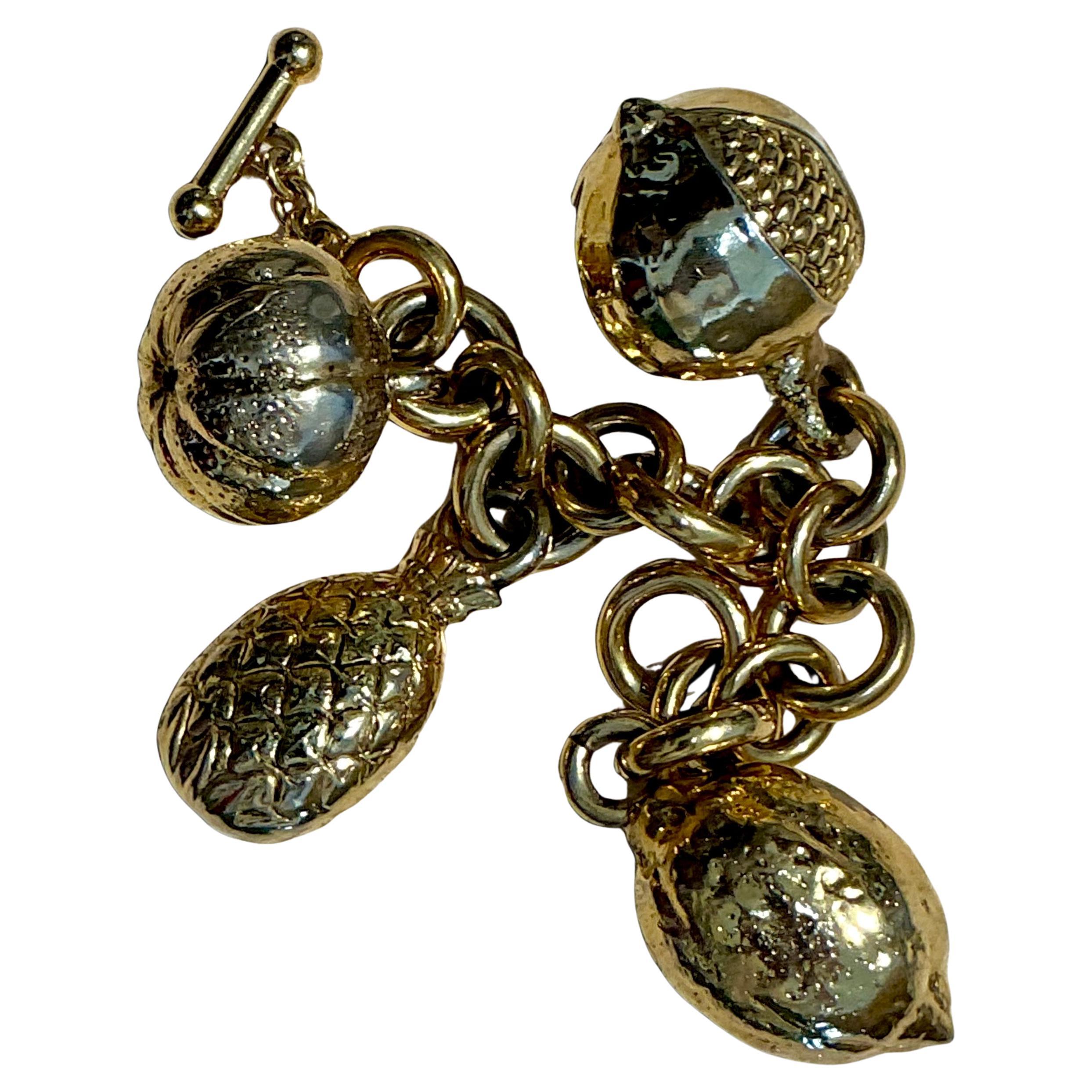 Ferre Gold Fruit Bracelet For Sale