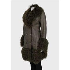 Ferre Green Shearling Coat IT42