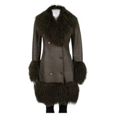 Ferre Green Shearling Coat IT42