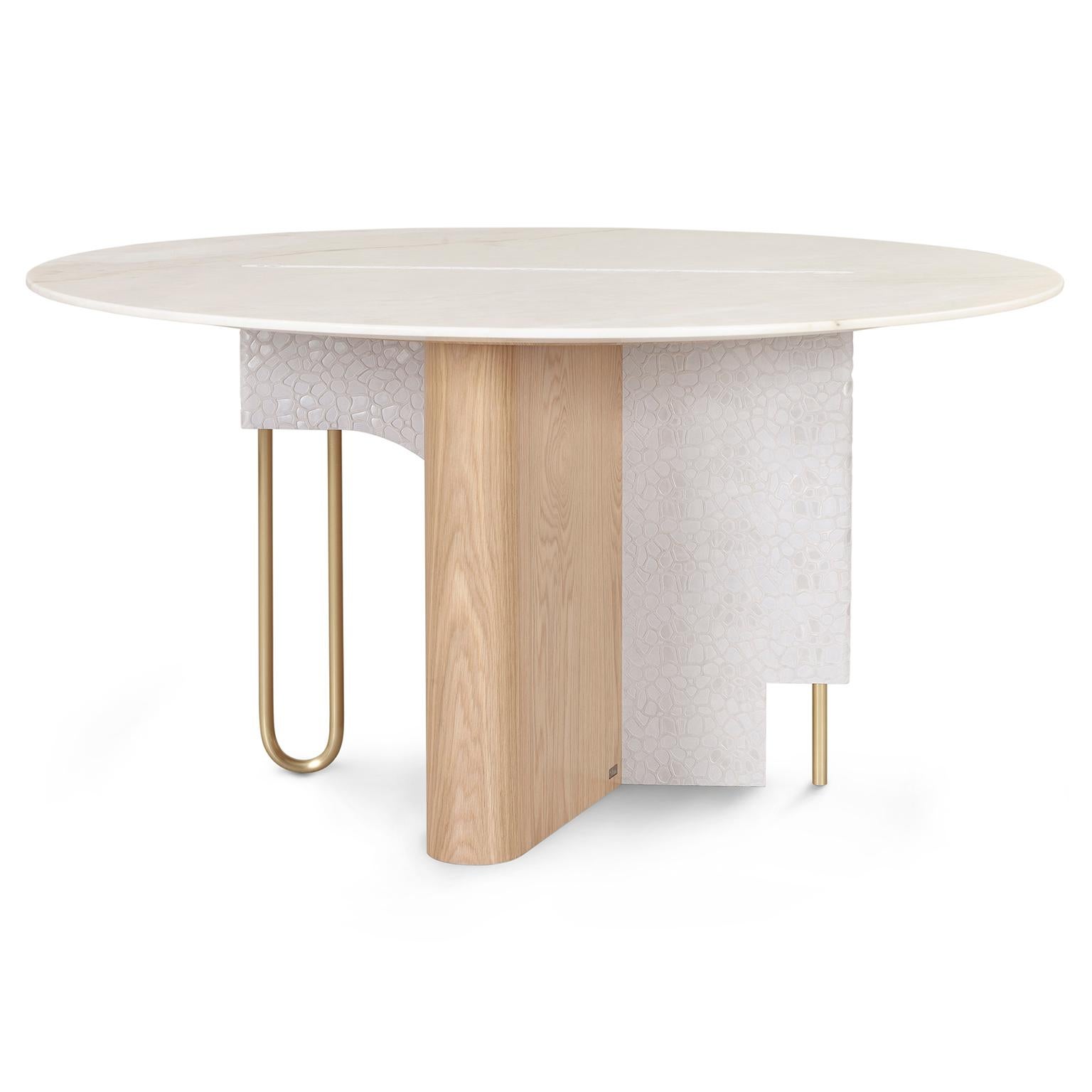 6 person round dining table