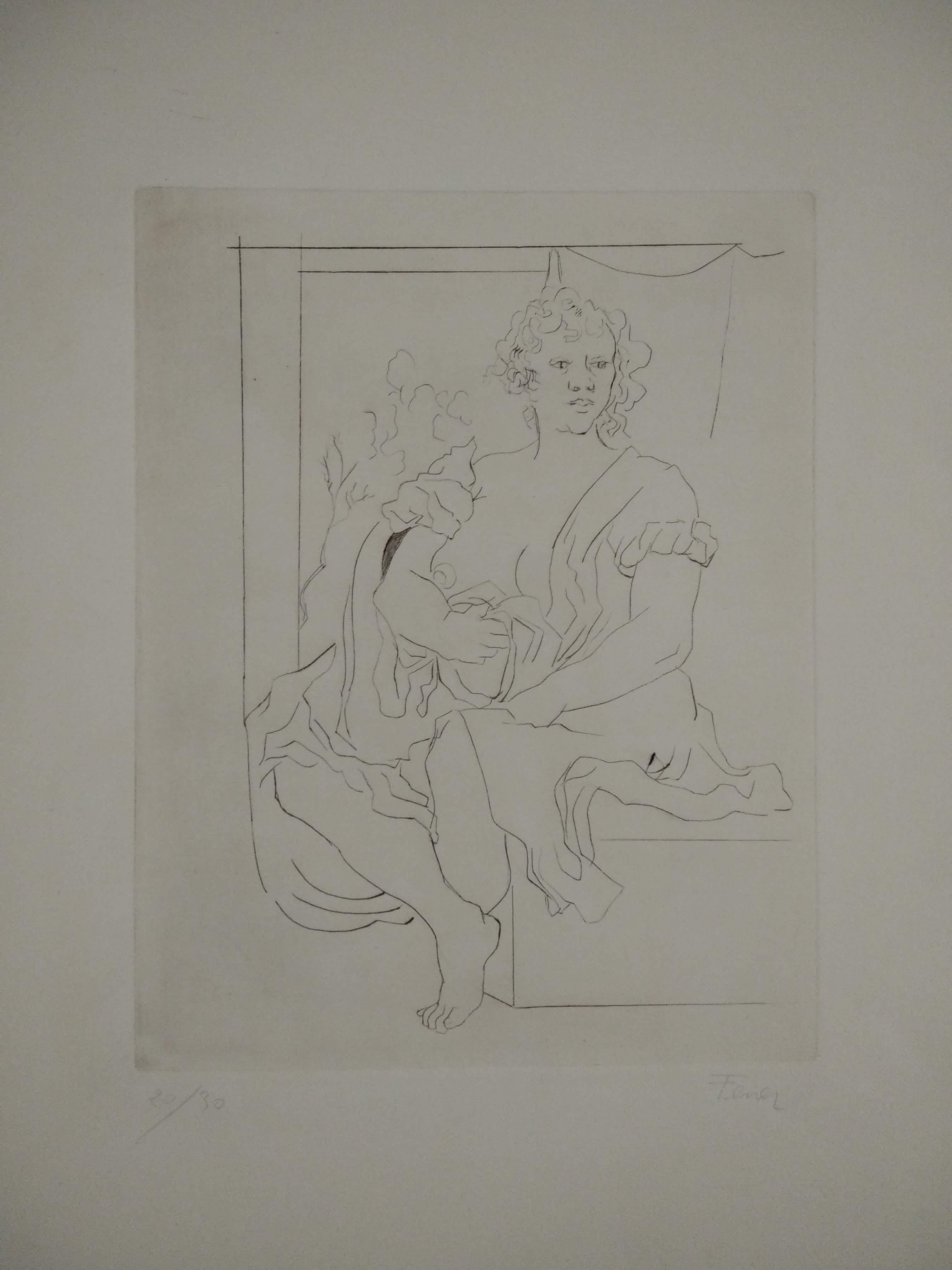 the painting is being offered with a work and authenticity certificate
