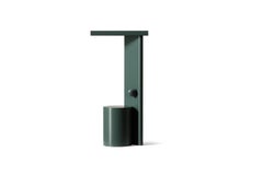Lampada da tavolo Ferrerol Babin Polyshape in alluminio verde di Cassina