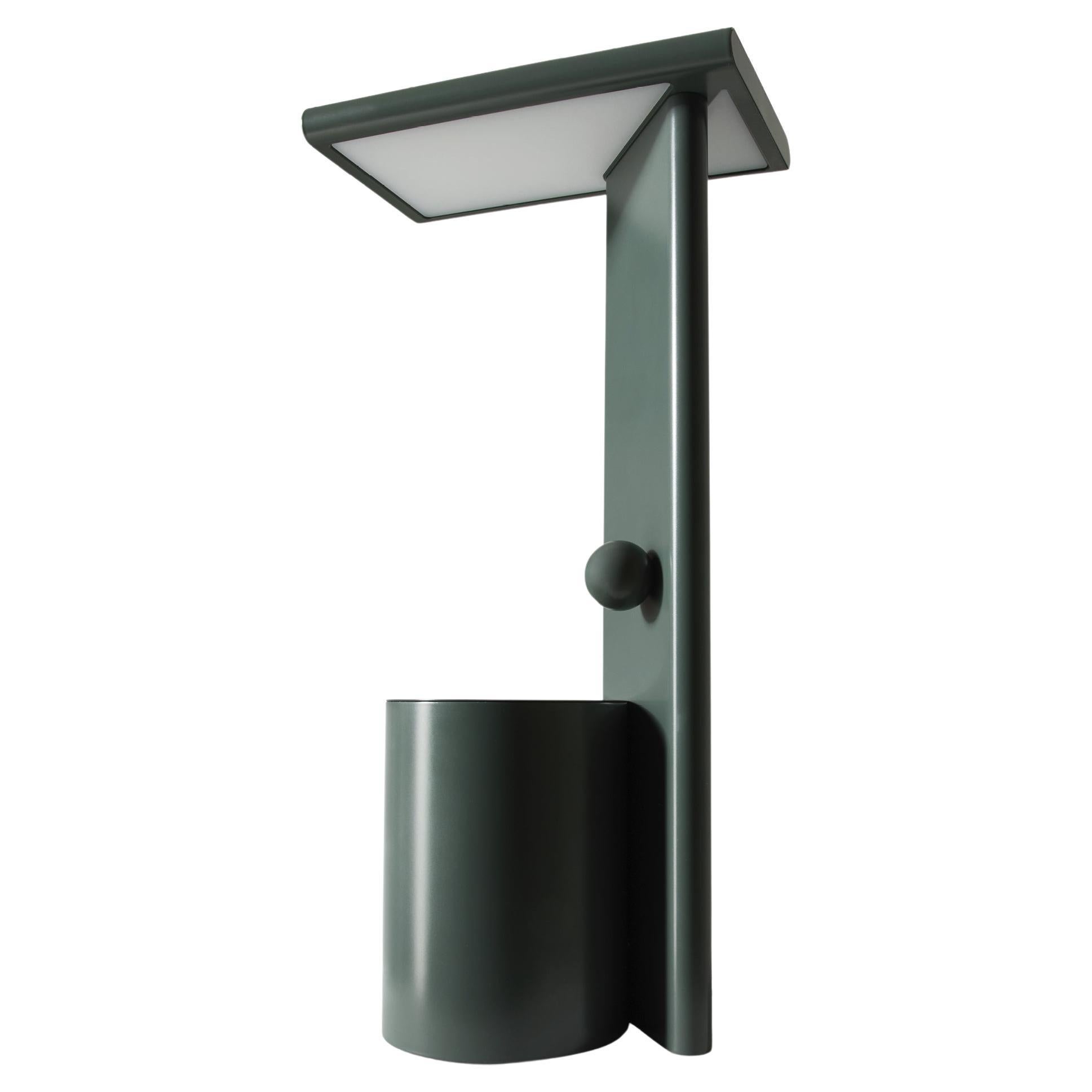 Ferrerol Babin Polyshape Green Aluminium Table Lamp by Cassina