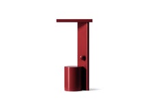 Lampada da tavolo Ferrerol Babin Polyshape in alluminio rosso di Cassina