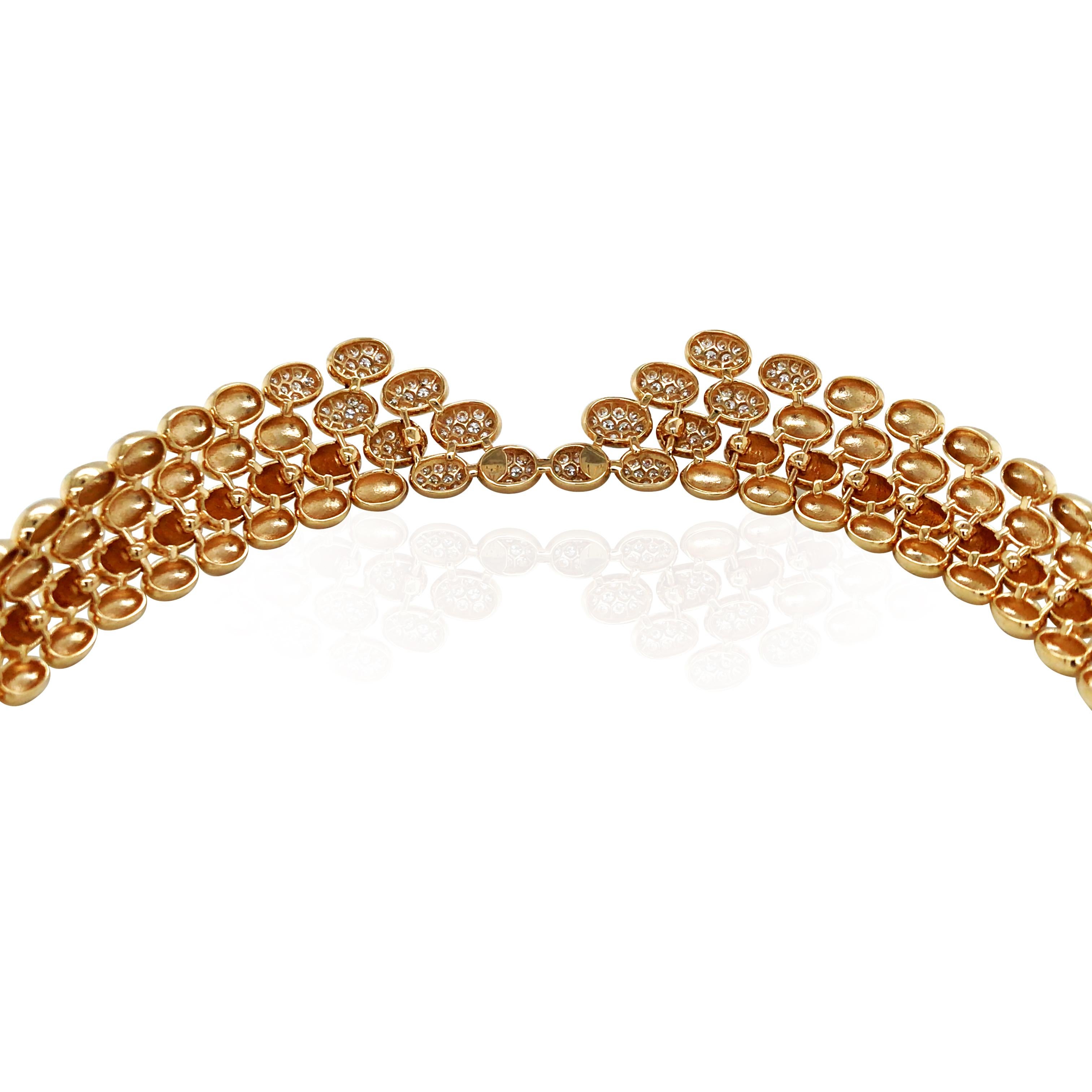 Donna Ferri Firenze, Collana di diamanti in oro 18 carati in vendita