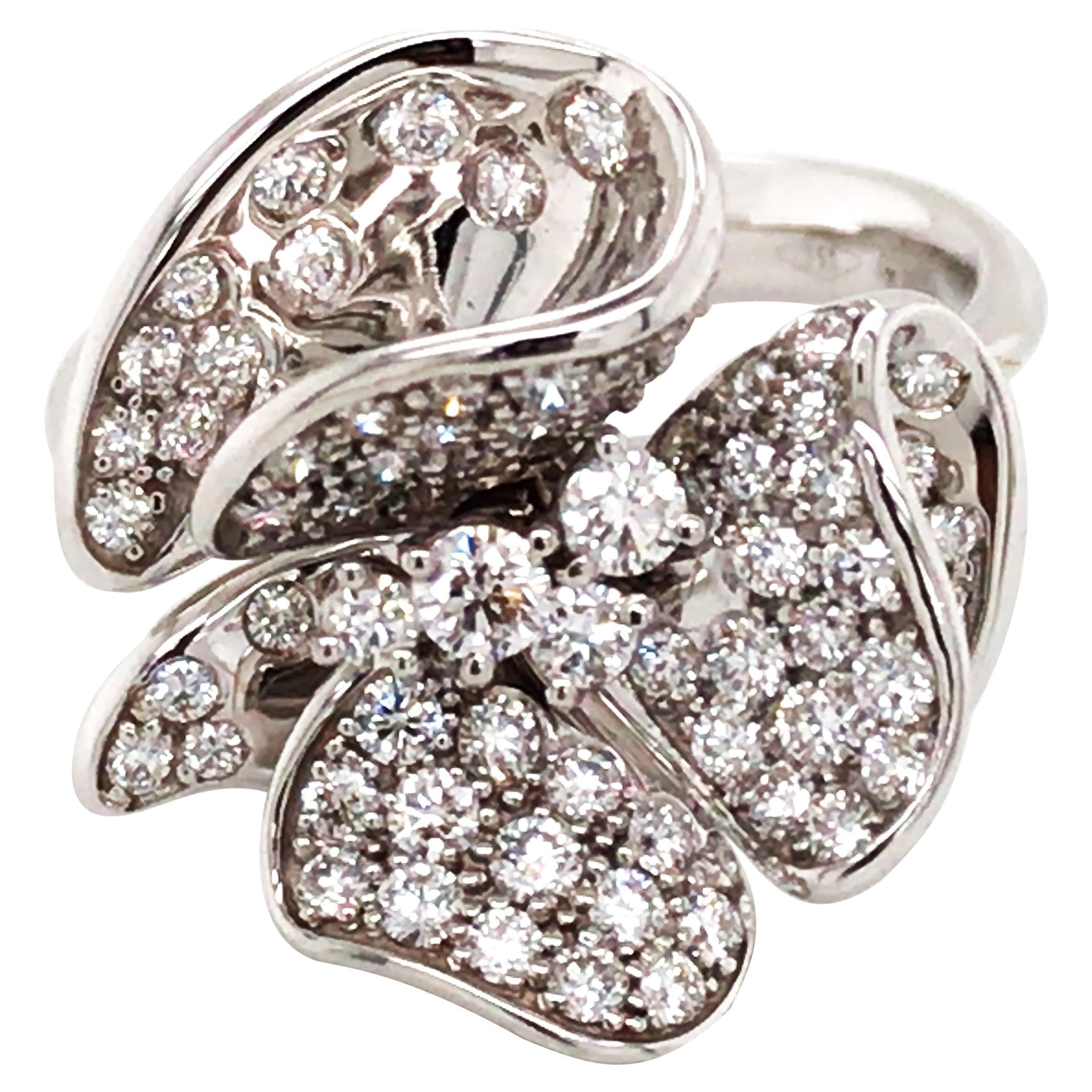 Ferri Firenze, 18K Gold Diamond Ring For Sale
