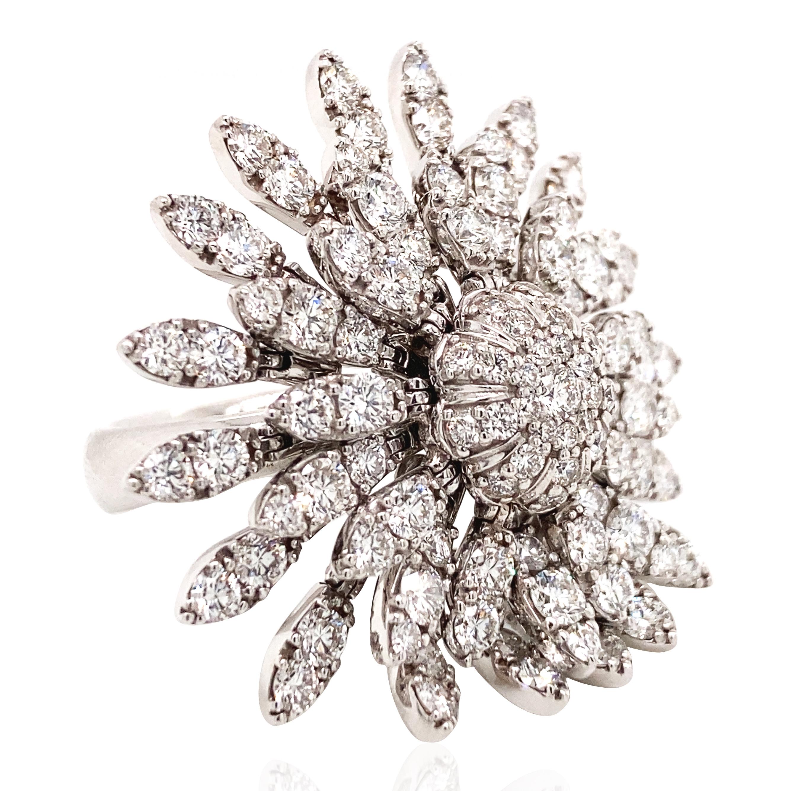 FerriFirenze, Diamantring aus 18 Karat (Rundschliff) im Angebot