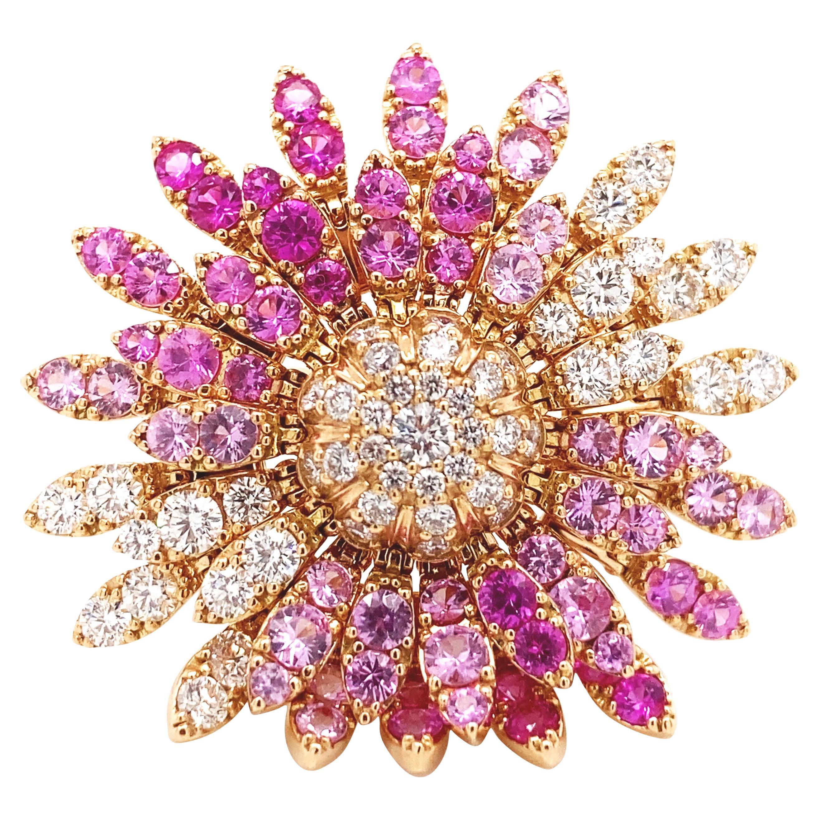 FerriFirenze, 18K Multi-color Sapphire Diamond Ring