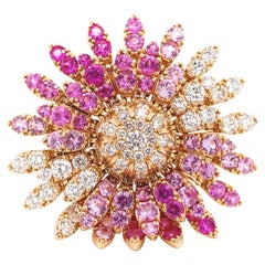 FerriFirenze, Anillo de Diamantes Zafiro Multicolor 18K