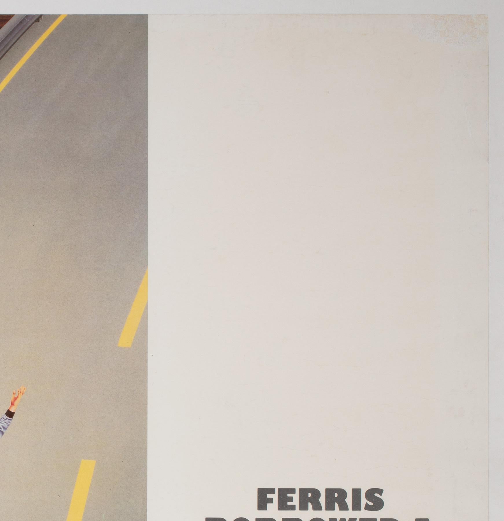 20th Century Ferris Bueller's Day Off 1986 UK Quad Film Movie Poster, Linen Backed