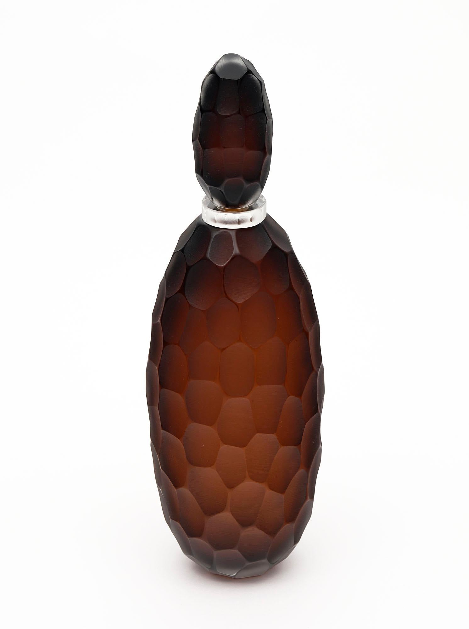 “Ferro Battuto” Murano Glass Bottles For Sale 1