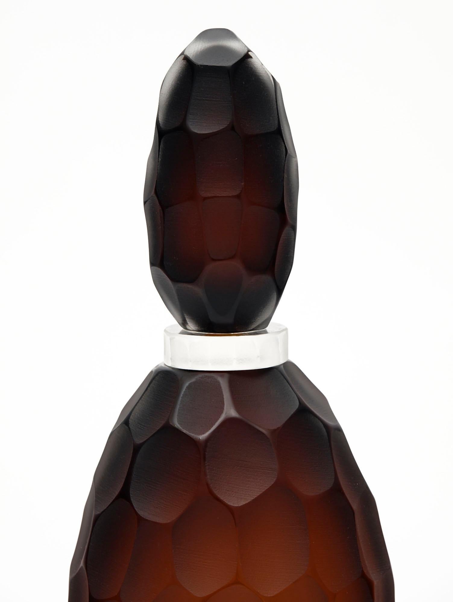 “Ferro Battuto” Murano Glass Bottles For Sale 2