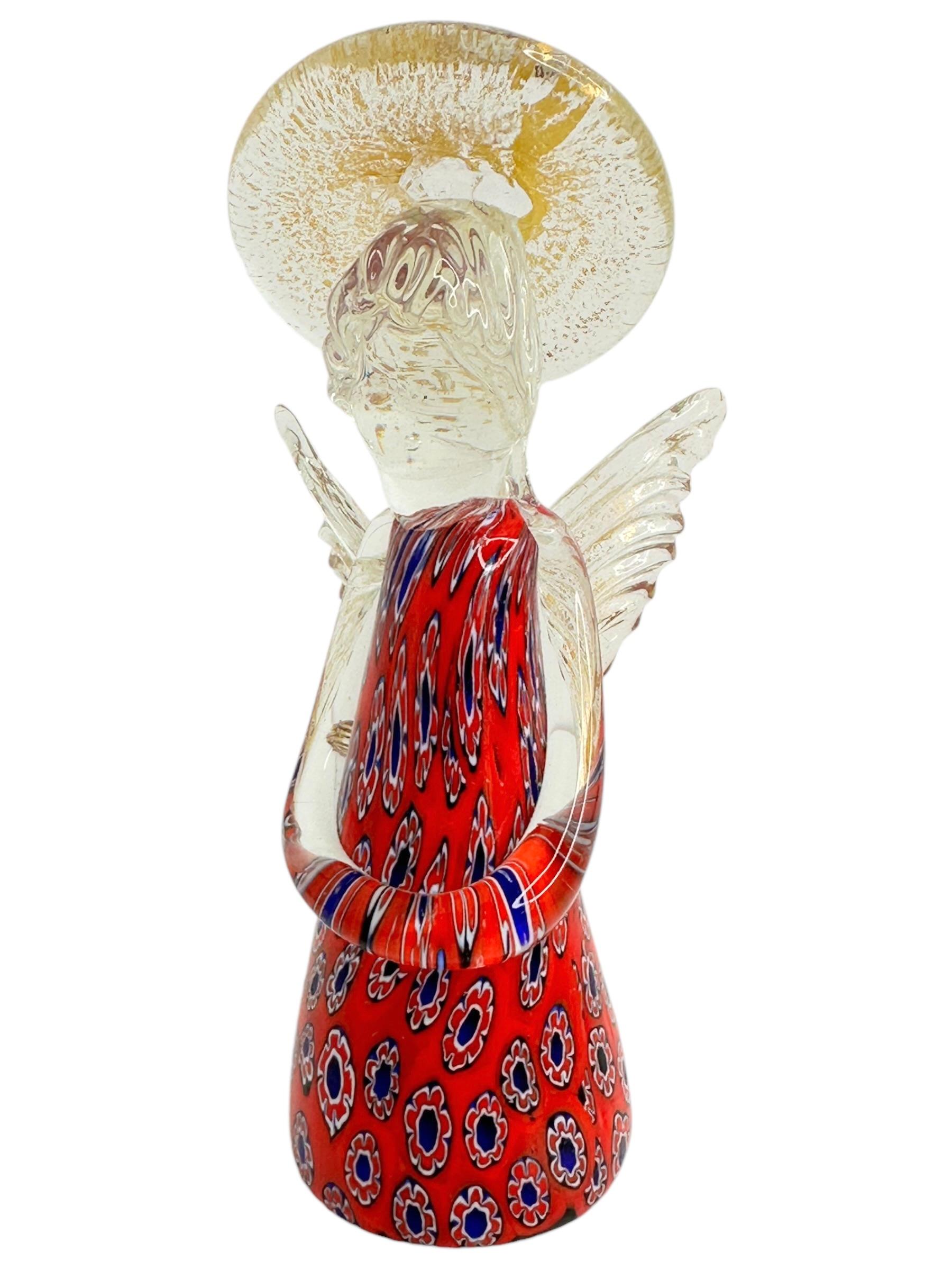Fait main Figurine ange en verre de Murano & Lazzarini, Vintage Italie Venise années 1950 en vente