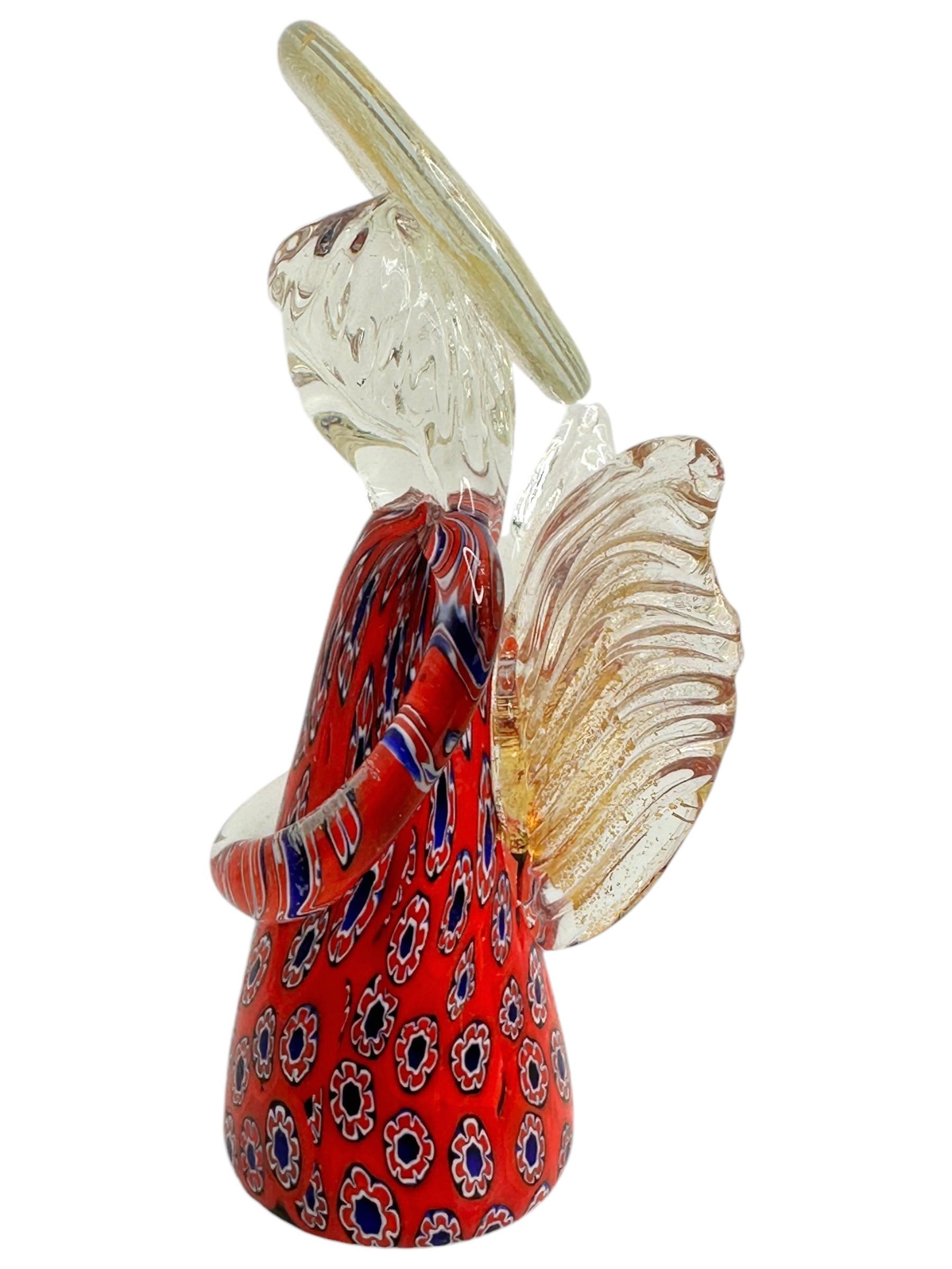Figurine ange en verre de Murano & Lazzarini, Vintage Italie Venise années 1950 Bon état - En vente à Nuernberg, DE