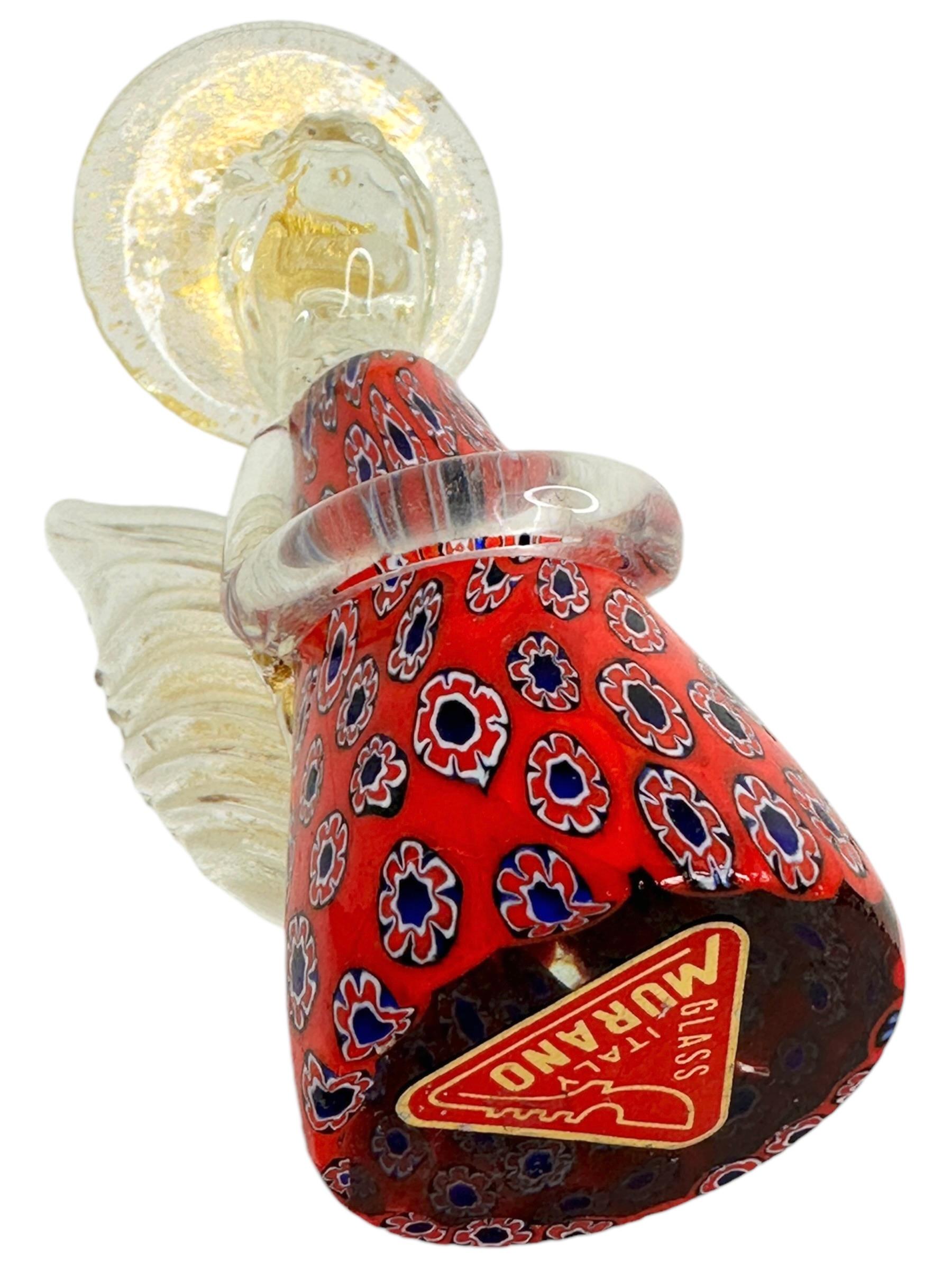 Verre de Murano Figurine ange en verre de Murano & Lazzarini, Vintage Italie Venise années 1950 en vente