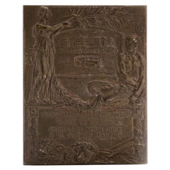 Antique Ferrocarril Oeste - Once to Puerto Madero Freight Tunnel Commemorative Plaque
