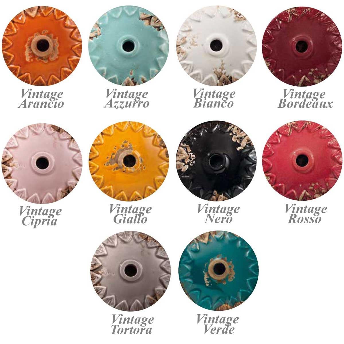 Industriale Ferroluce Vintage Bulkhead, applique verticale, Arancio Vintage, Italia in vendita