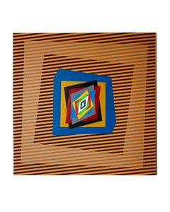 Colourful, op-art, modern painting "Movimenti Cinetici"