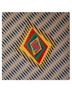 Colourful, op-art modern painting "Movimenti Percettivi 70-69"