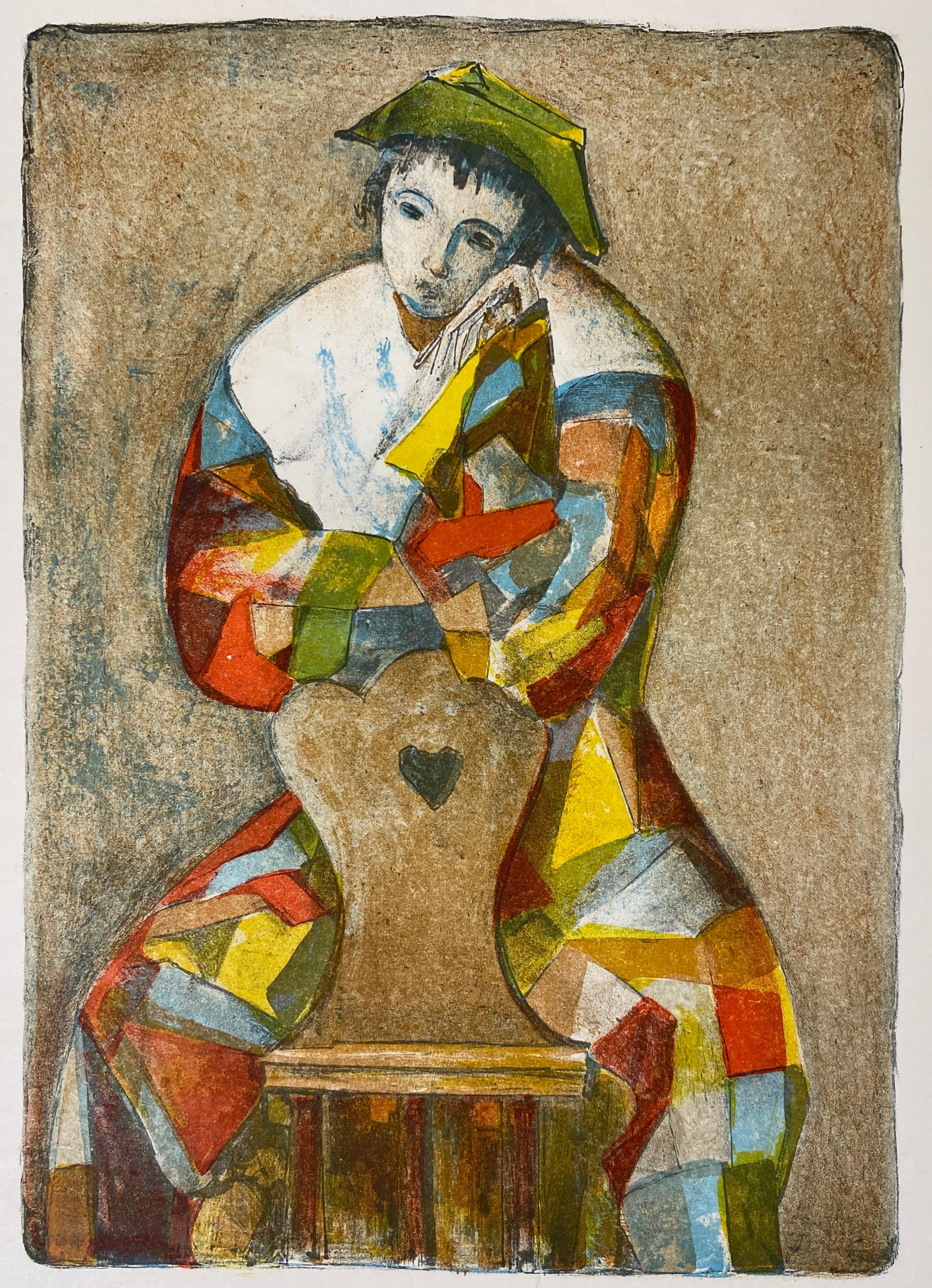 Cartel original de exposición de arte del pintor y diseñador Ferruccio Garopesani. 
Presentado en 1975 en la Galería Internacional de Arte - Diorena - Ascona, Italia. 

Natural de Milán, Italia, nació el 9 de octubre de 1914.  Muchas de sus obras de