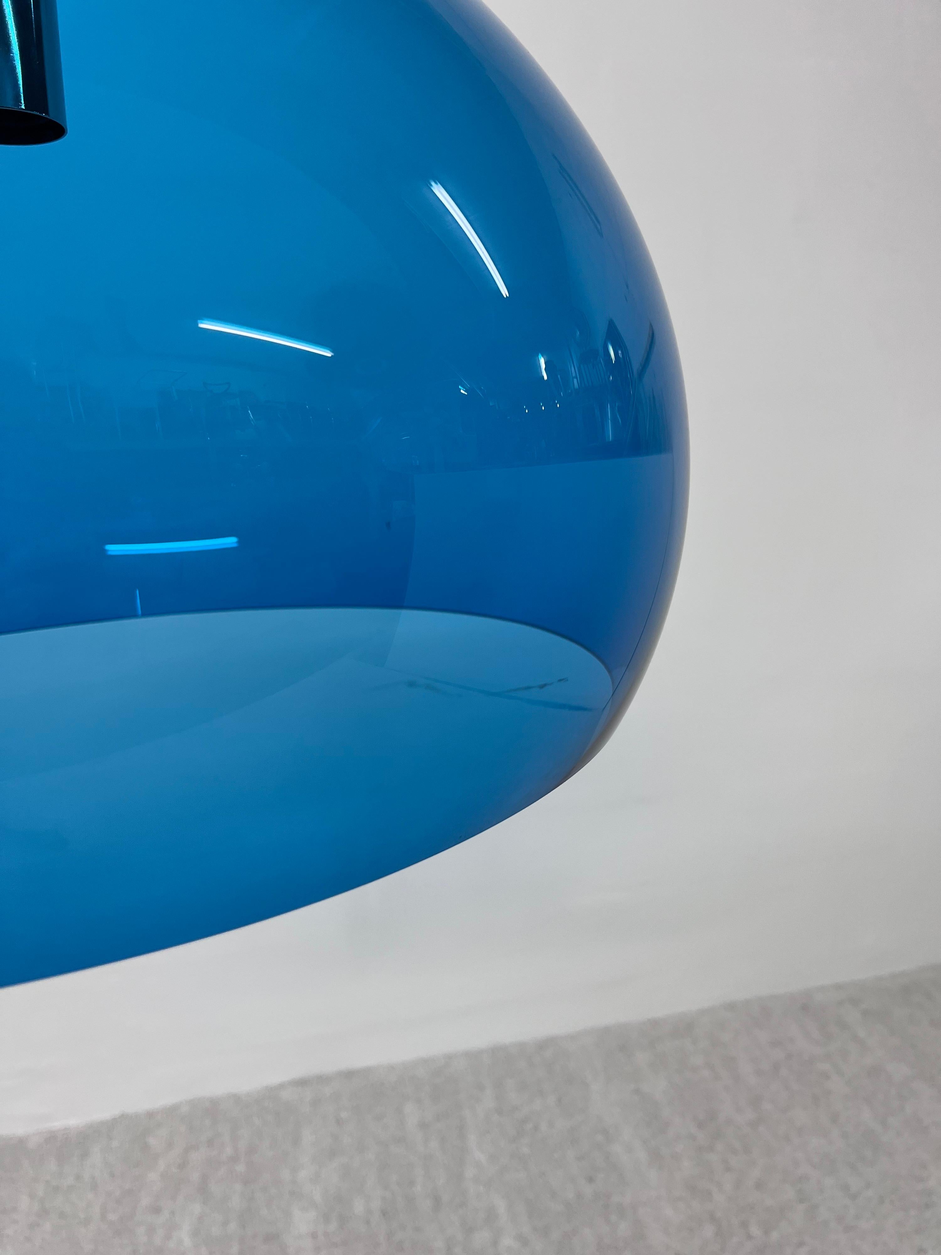 Ferruccio Laviani FL/Y Blue Pendant Lamp for Kartell 4