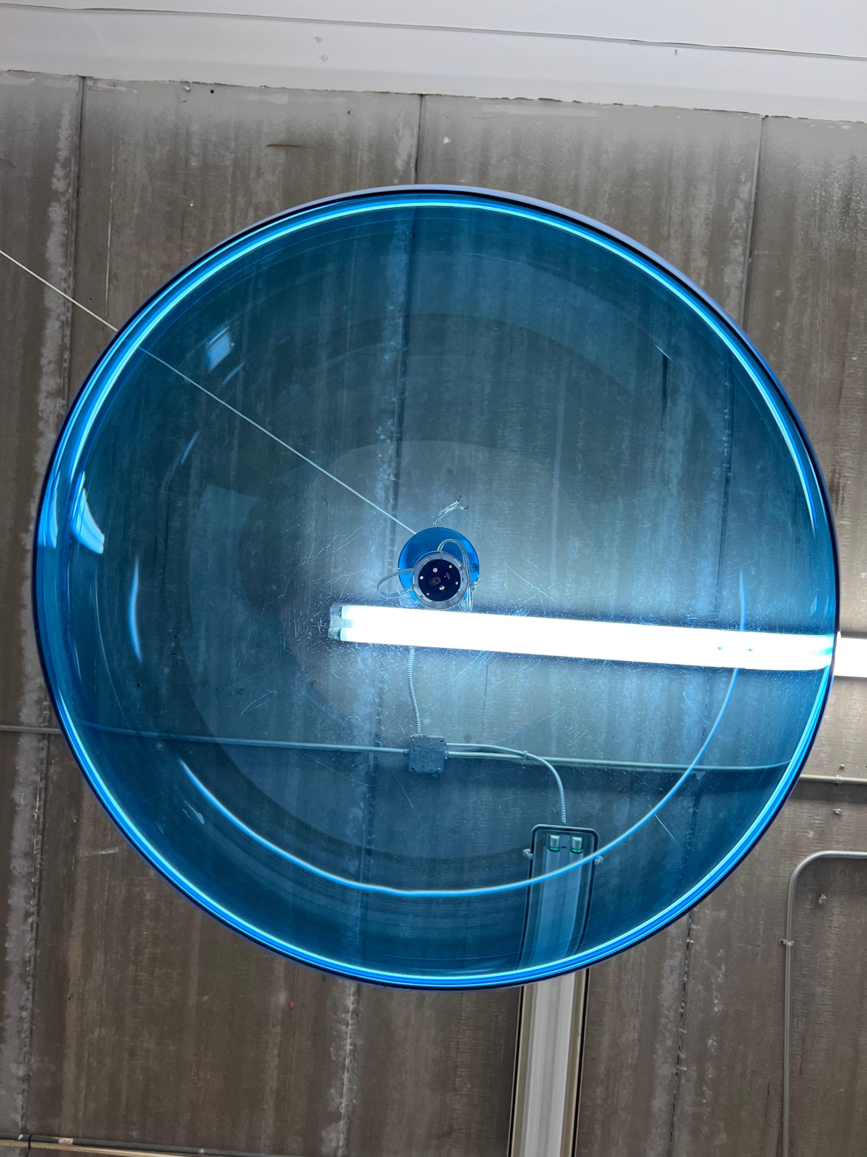 Ferruccio Laviani FL/Y Blue Pendant Lamp for Kartell 5