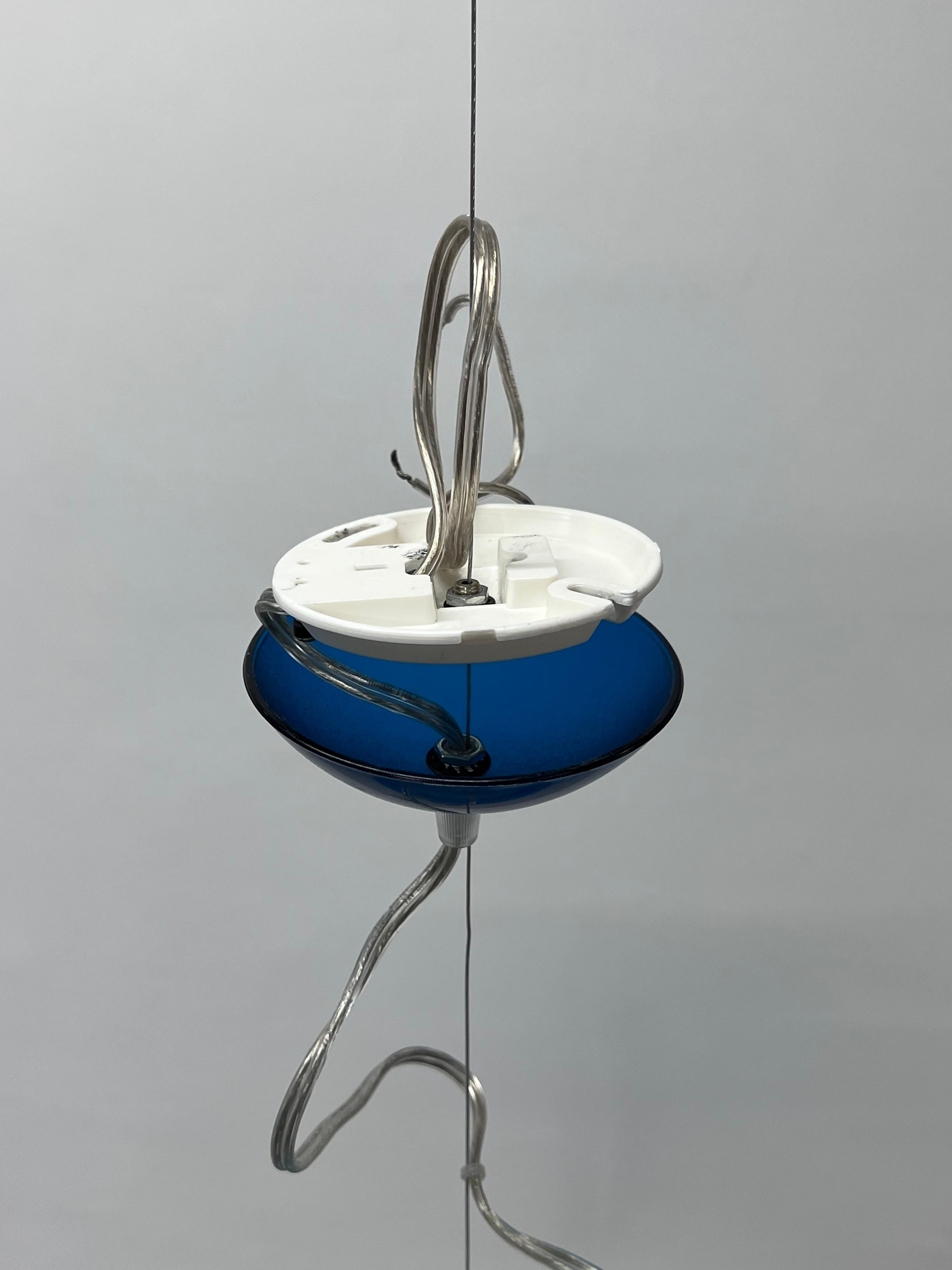 Ferruccio Laviani FL/Y Blue Pendant Lamp for Kartell 1