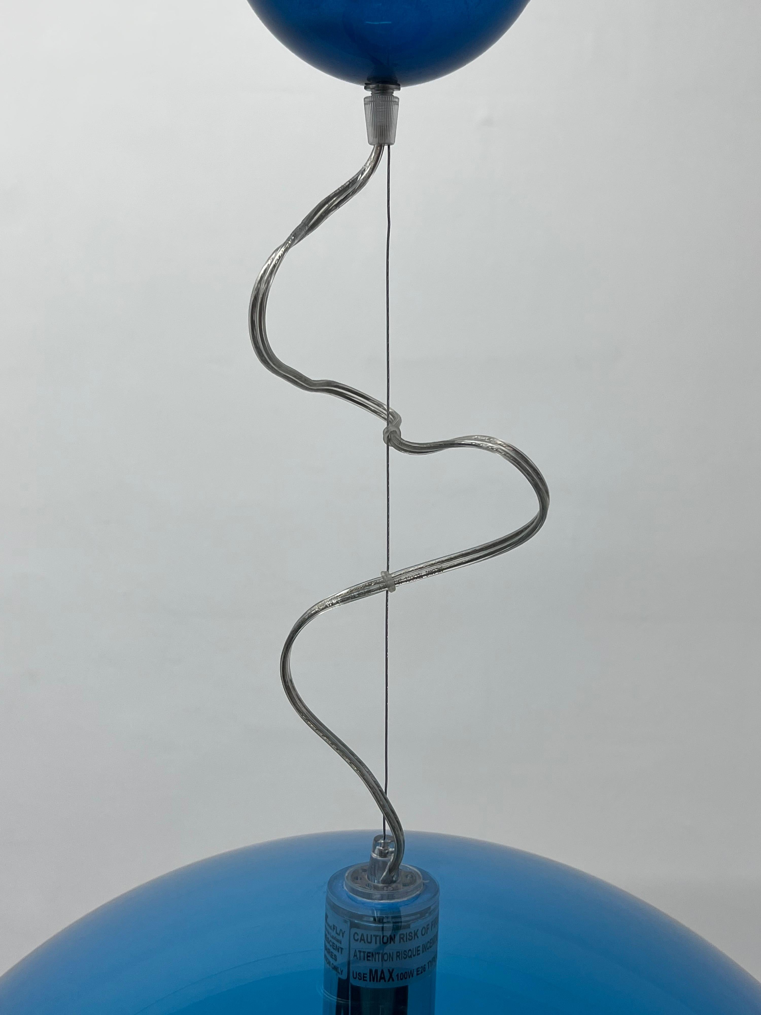 Ferruccio Laviani FL/Y Blue Pendant Lamp for Kartell 2