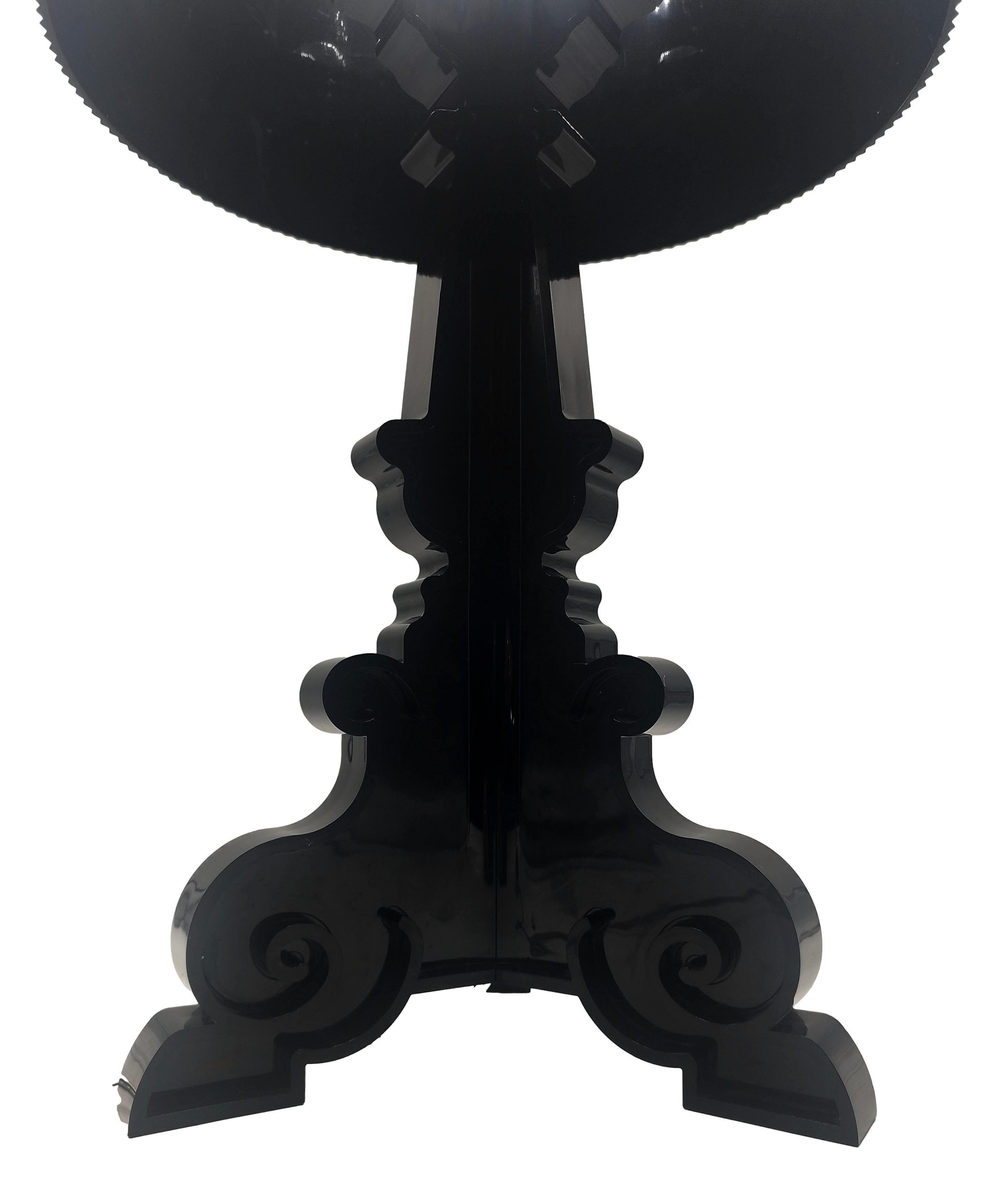 Mid-Century Modern Lampe de table « Bourgie » noire Ferruccio Laviani pour Kartell, Italie 2015 en vente
